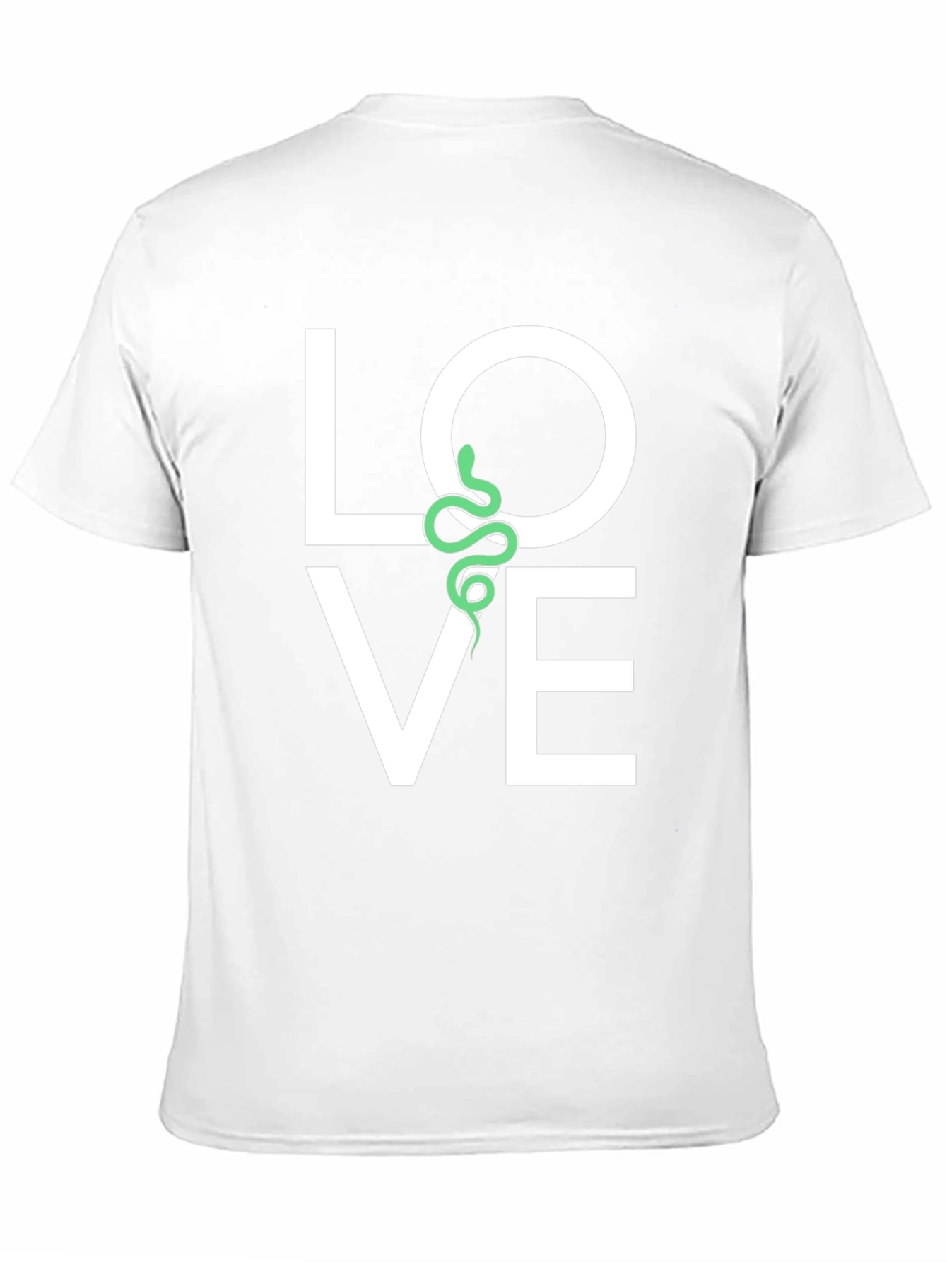 Love Snake Graphic Tee - Black Cotton T-Shirt