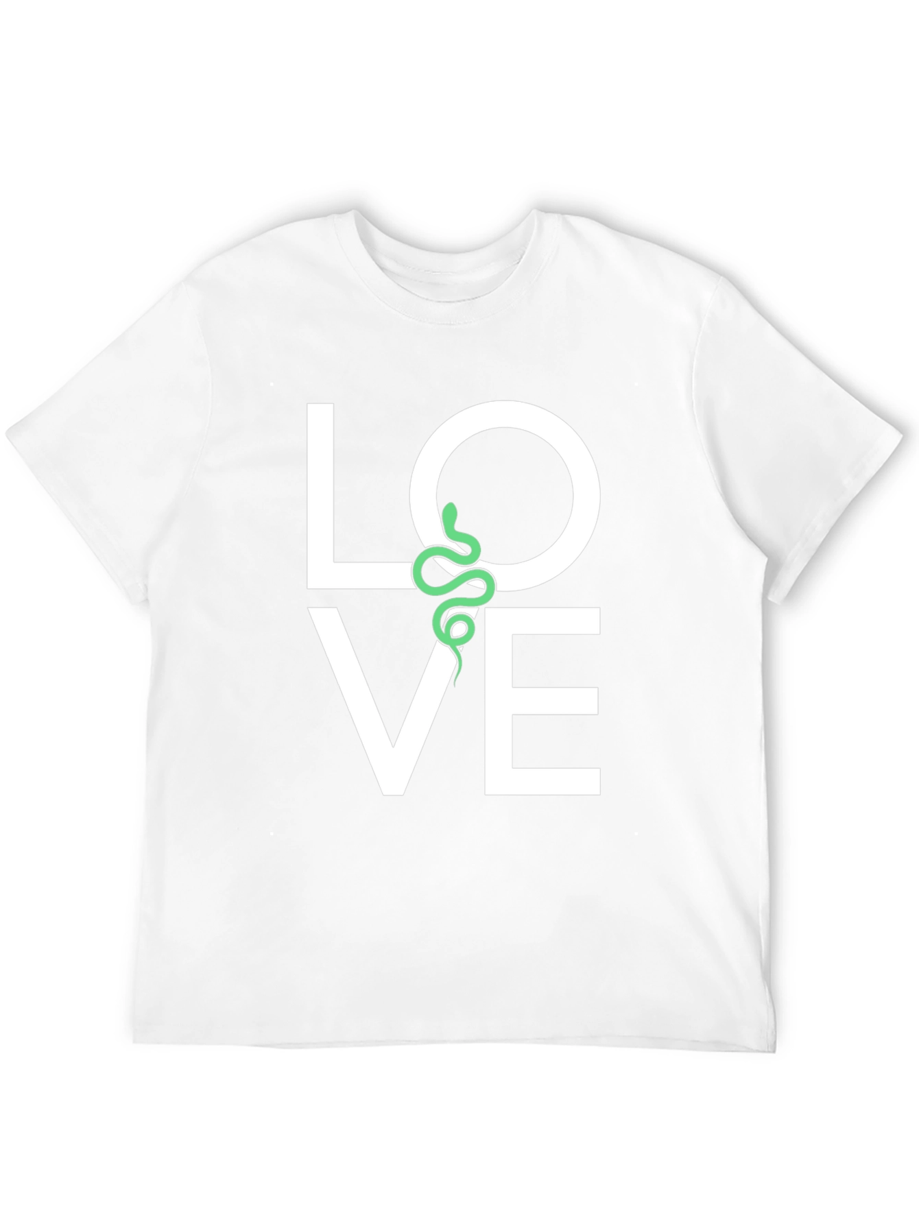 Love Snake Graphic Tee - Black Cotton T-Shirt