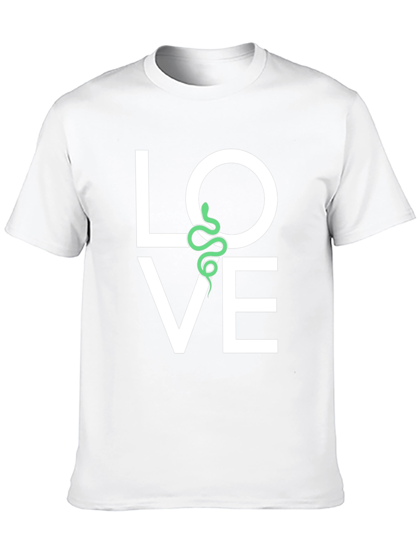 Love Snake Graphic Tee - Black Cotton T-Shirt