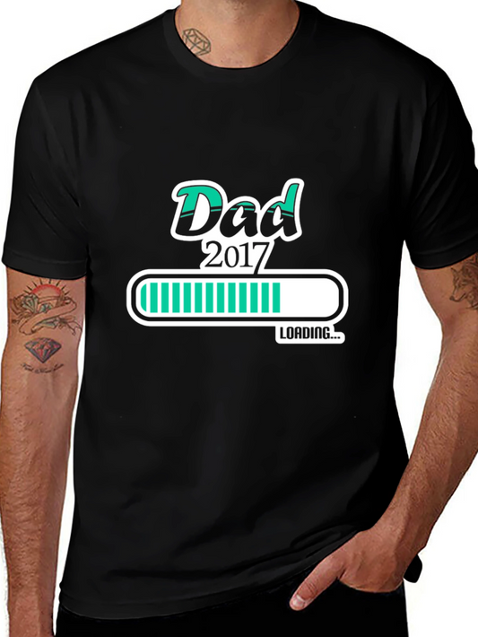 Dad 2017 Loading Graphic Tee - Black