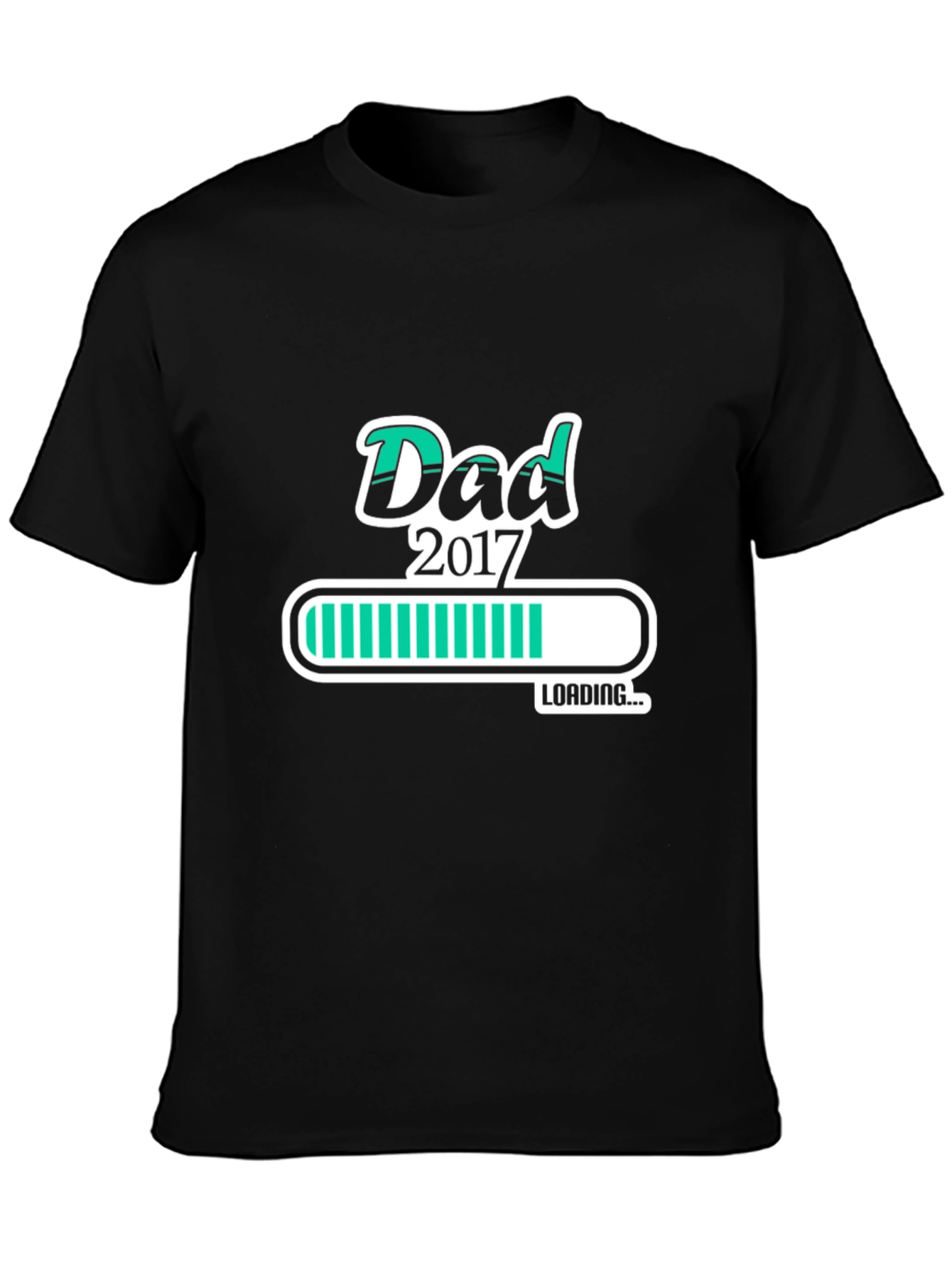 Dad 2017 Loading Graphic Tee - Black
