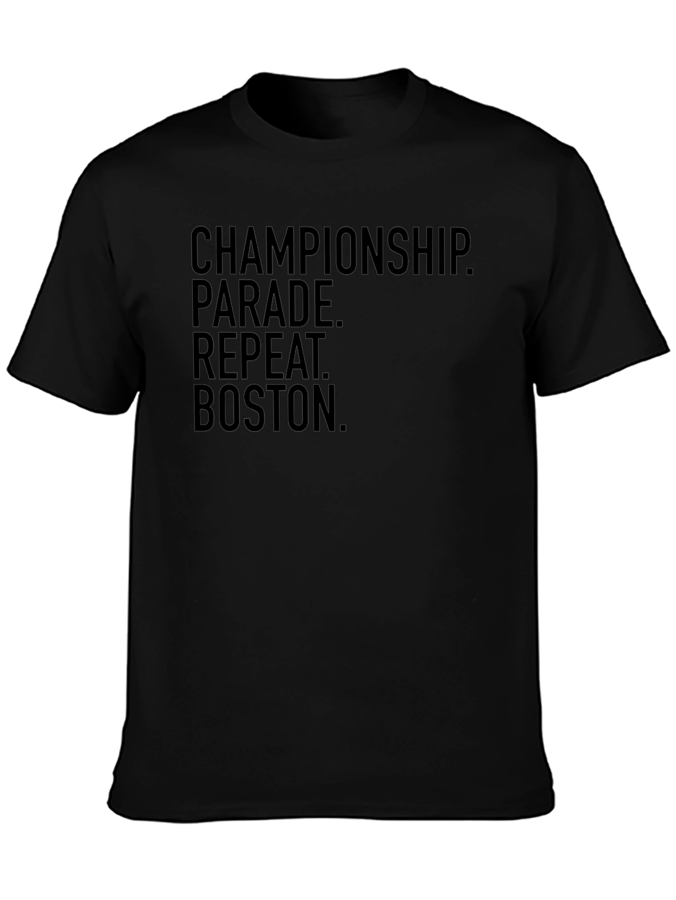 Championship Parade Boston Black T-Shirt