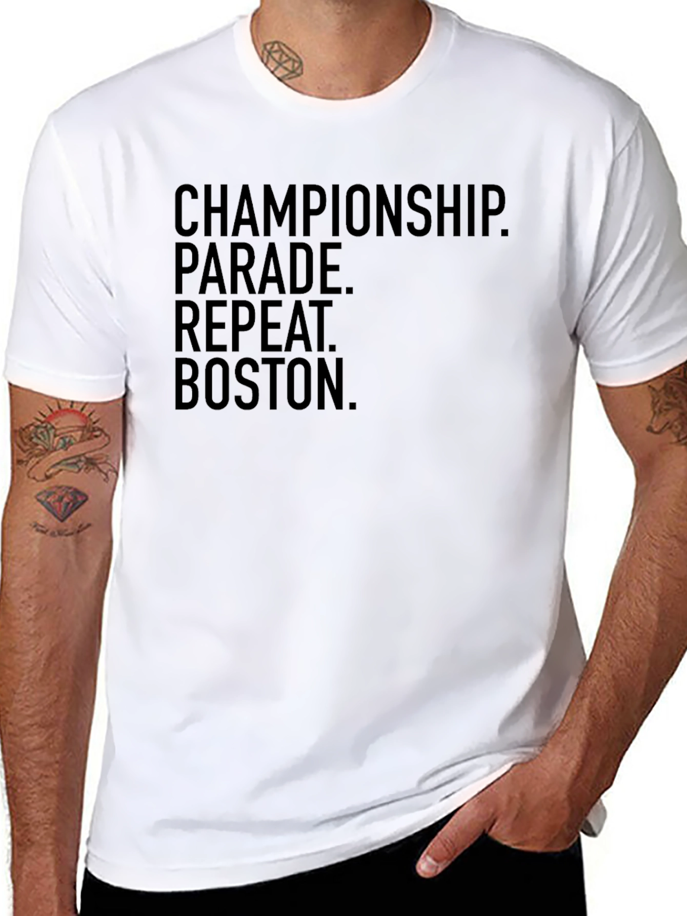 Championship Parade Boston Black T-Shirt