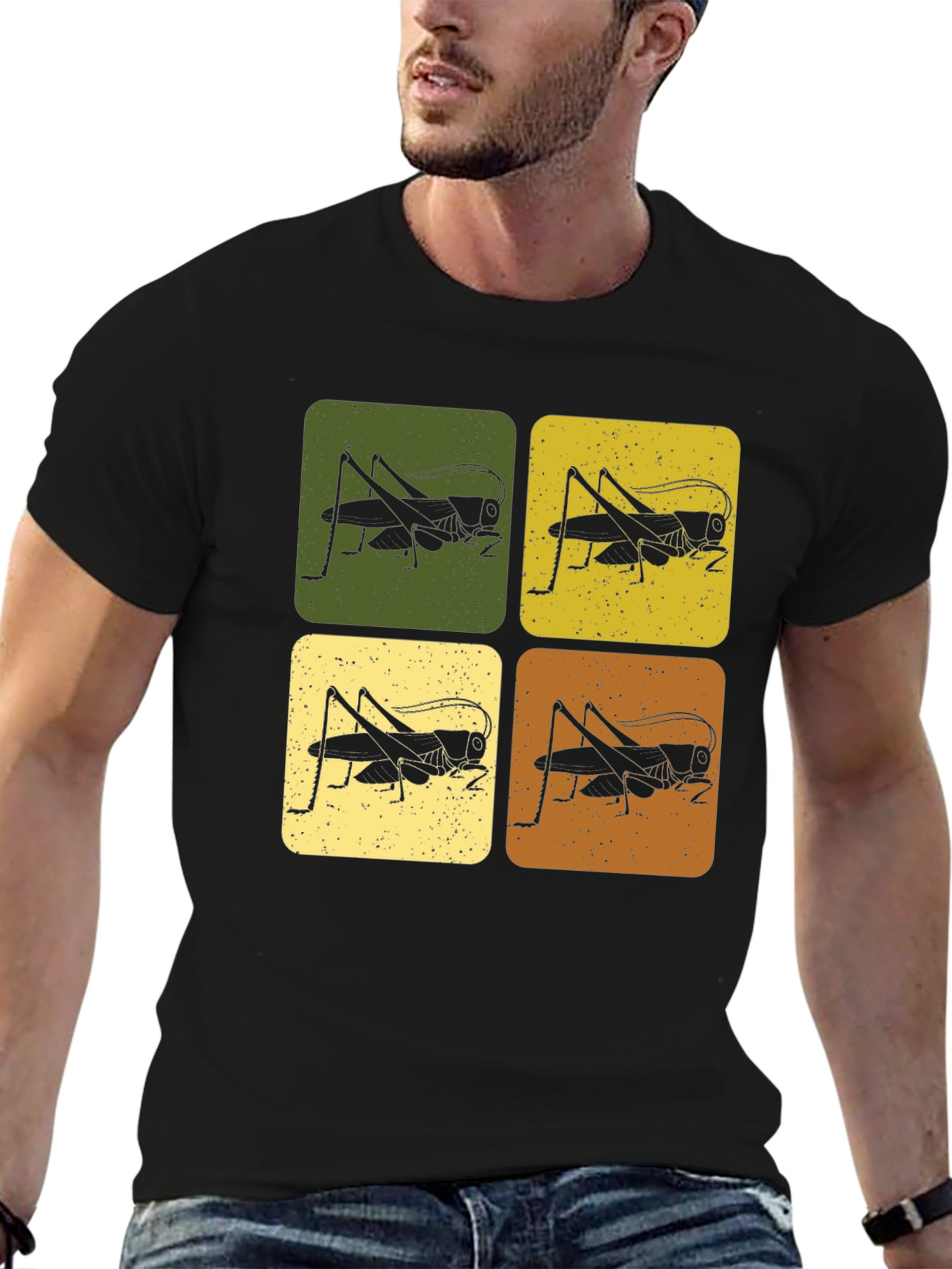 Retro Insect Graphic T-Shirt