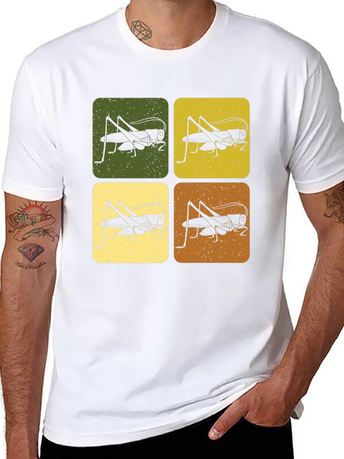 Retro Insect Graphic T-Shirt