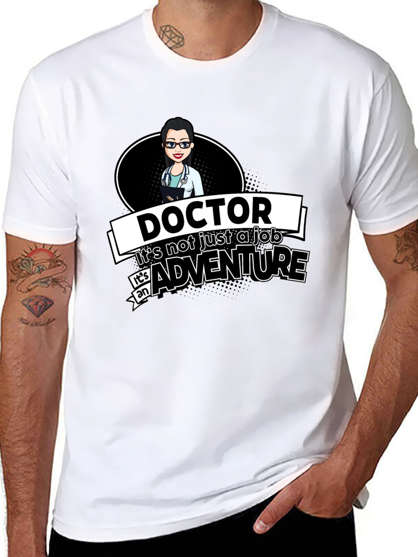 Doctor Adventure Graphic Tee - Medical Professional T-Shirt