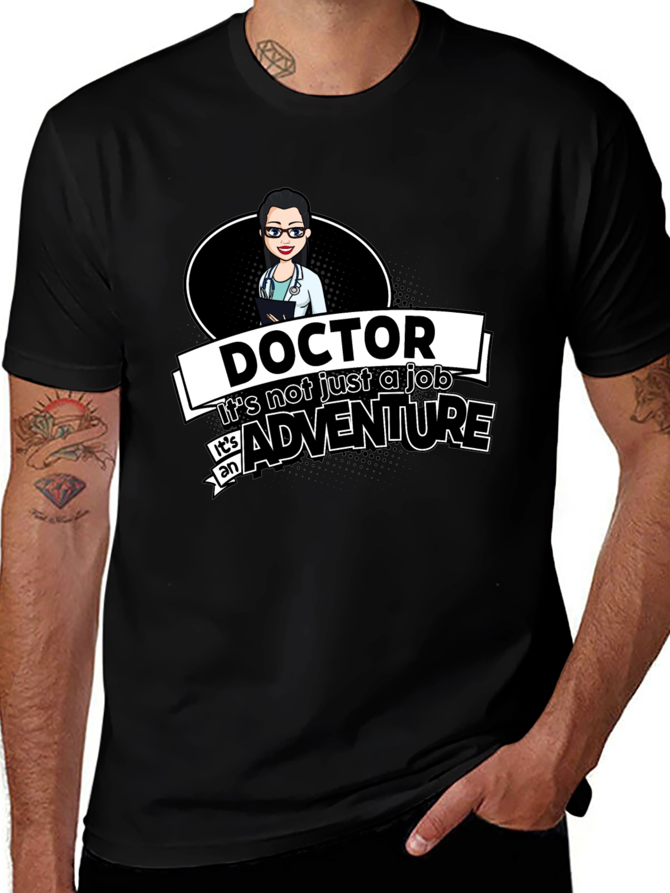 Doctor Adventure Graphic Tee - Medical Professional T-Shirt