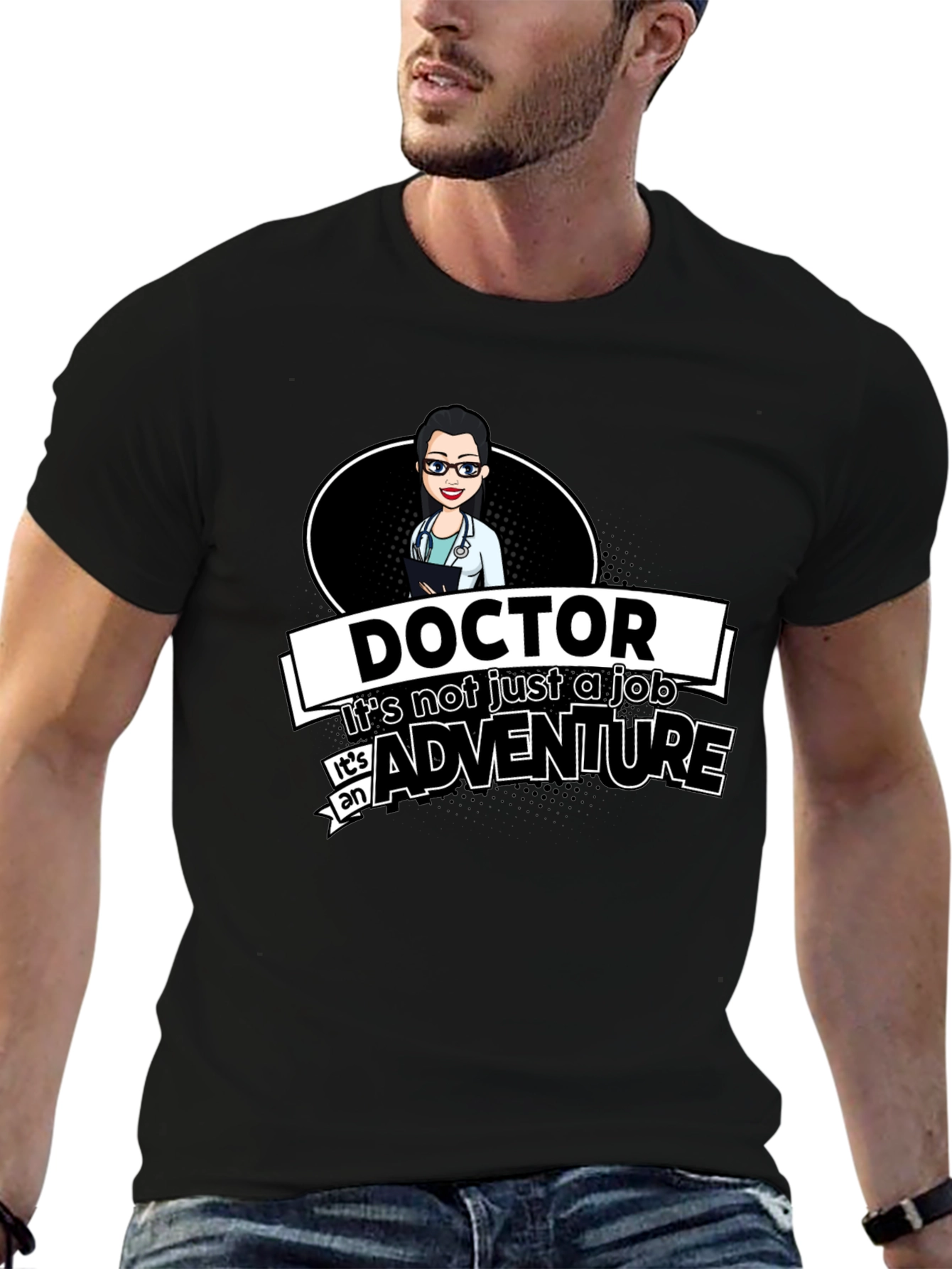 Doctor Adventure Graphic Tee - Medical Professional T-Shirt