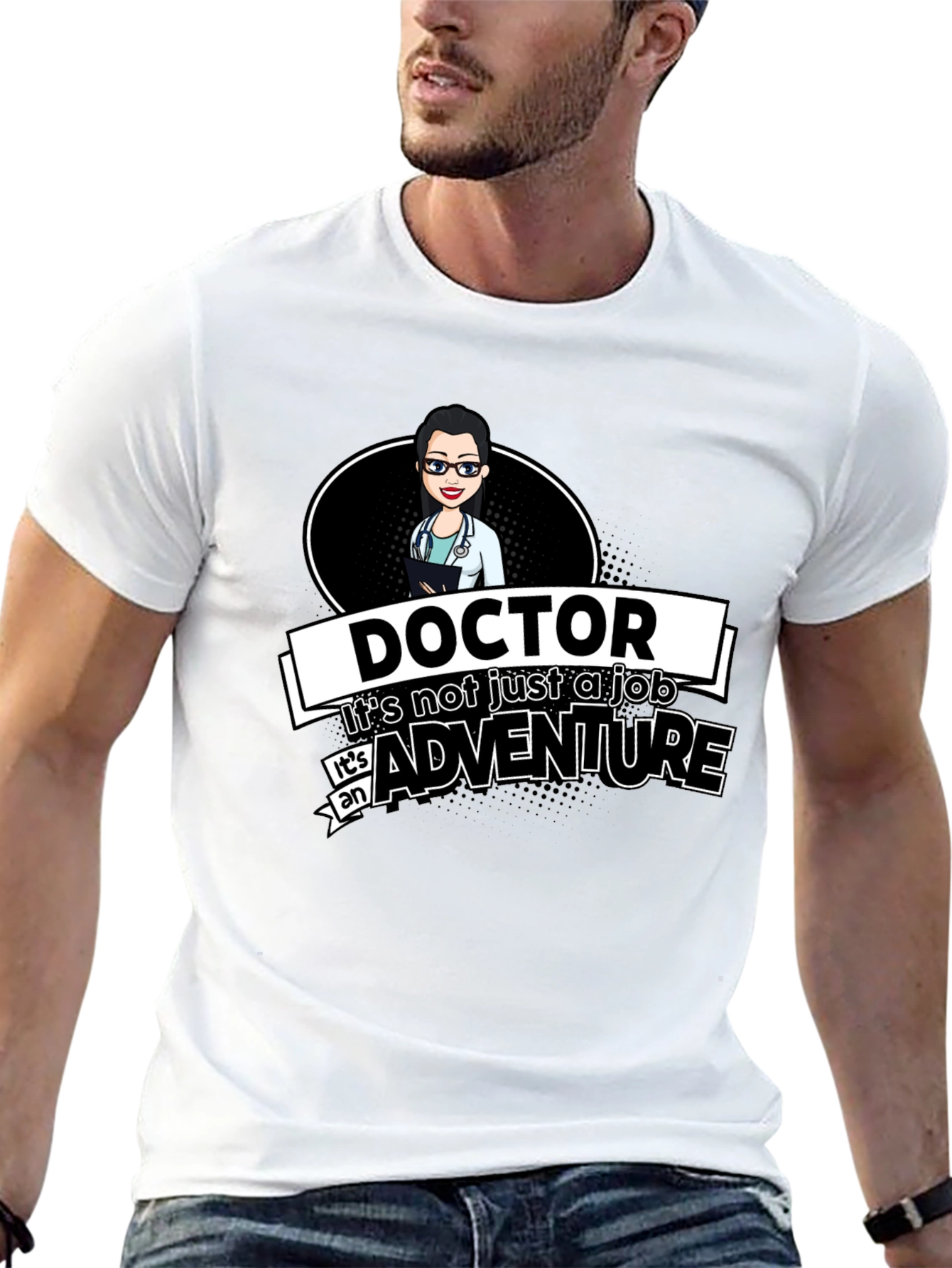Doctor Adventure Graphic Tee - Medical Professional T-Shirt