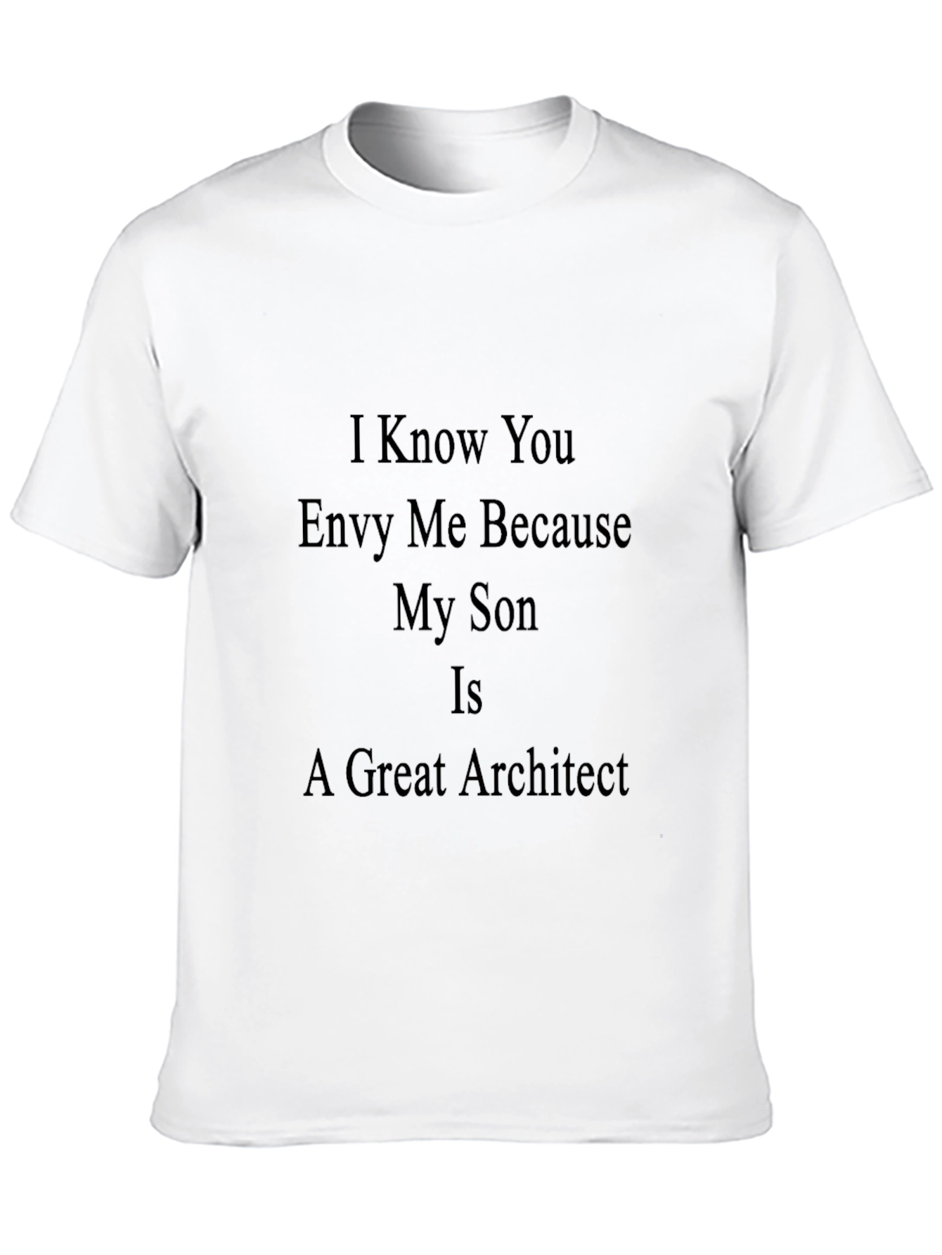 Proud Parent Black T-Shirt - Great Architect Son!