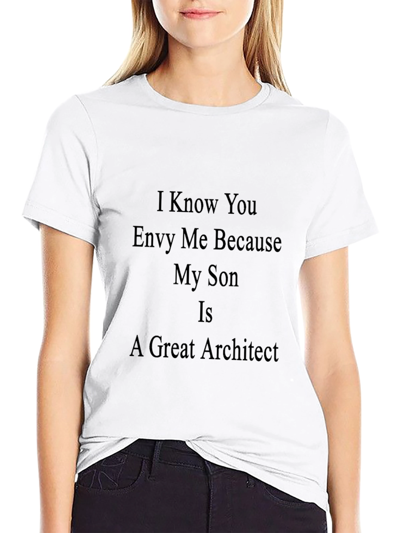 Proud Parent Black T-Shirt - Great Architect Son!
