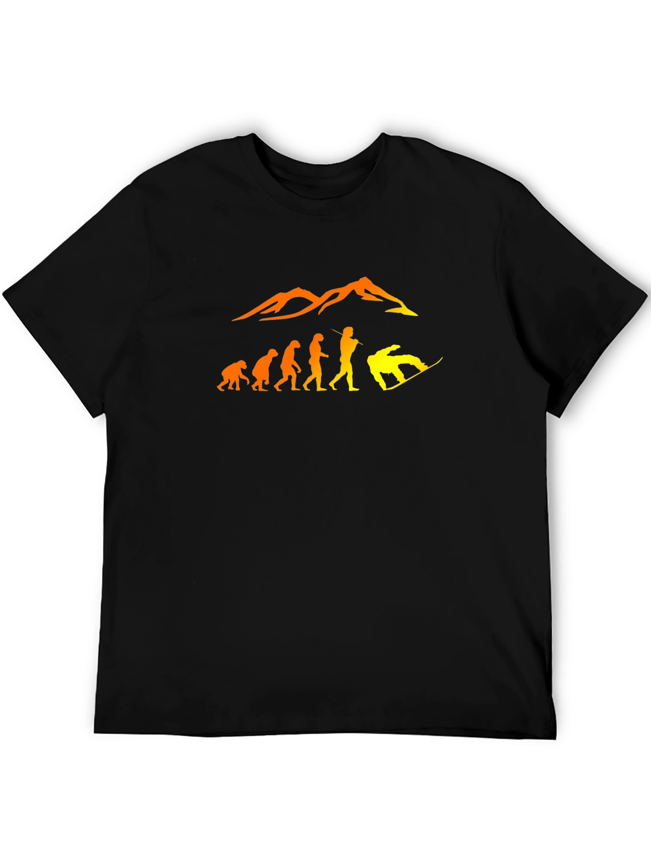 Snowboard Evolution Black T-Shirt
