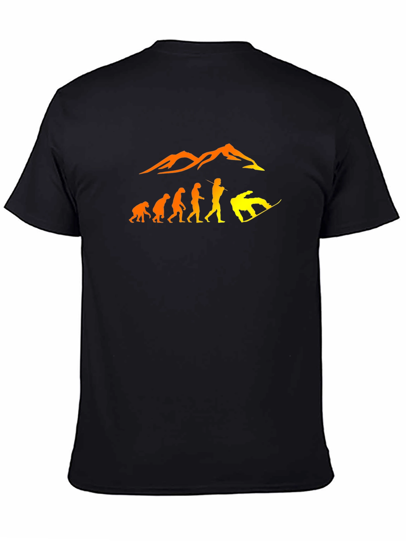 Snowboard Evolution Black T-Shirt