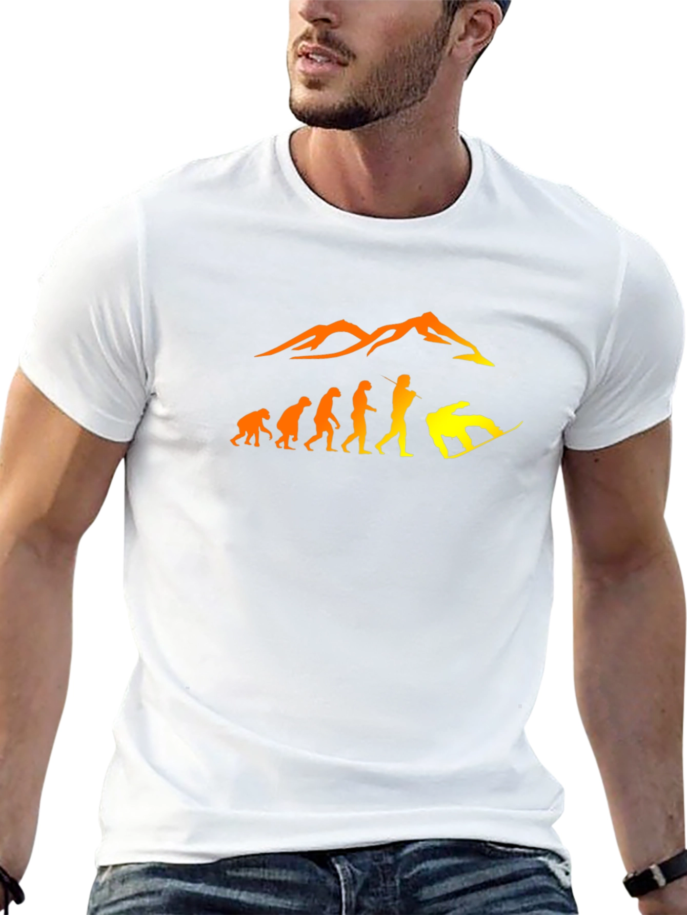 Snowboard Evolution Black T-Shirt