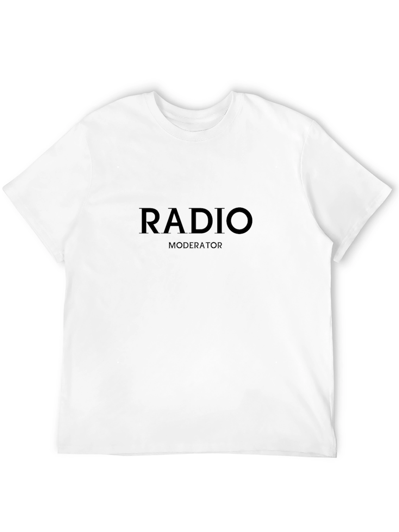 Radio Moderator Black Graphic Tee