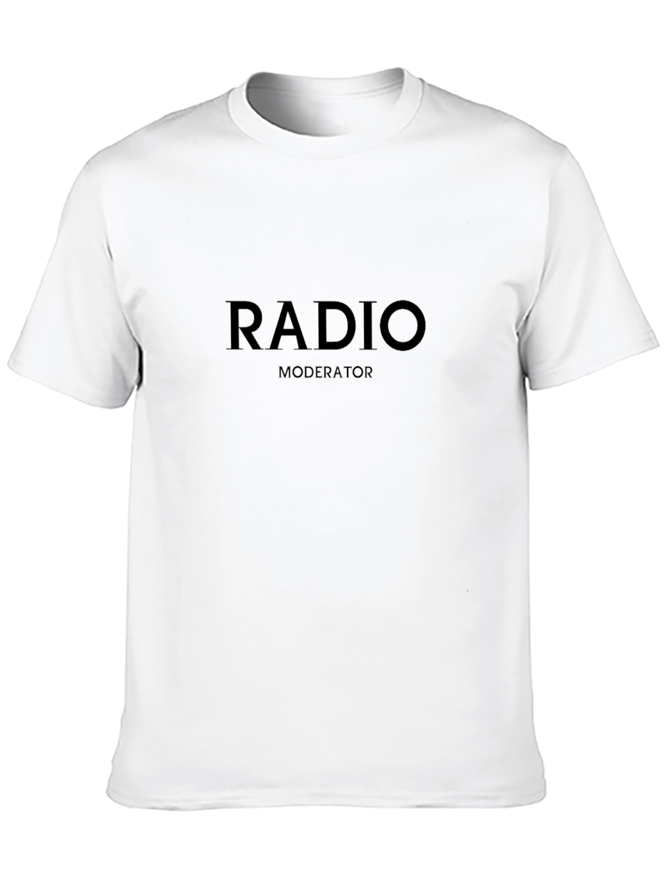 Radio Moderator Black Graphic Tee