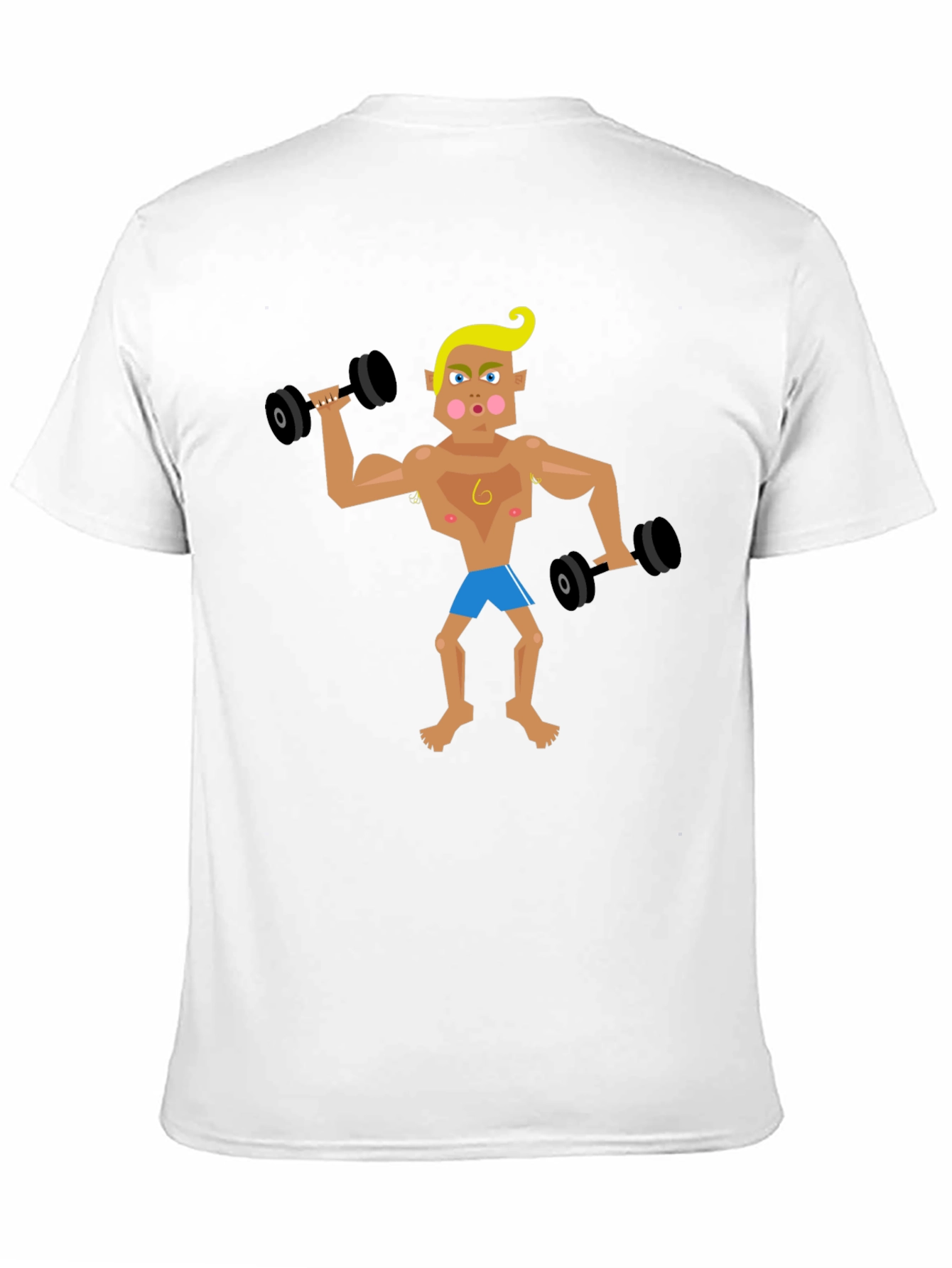 Cartoon Gym Bro T-Shirt