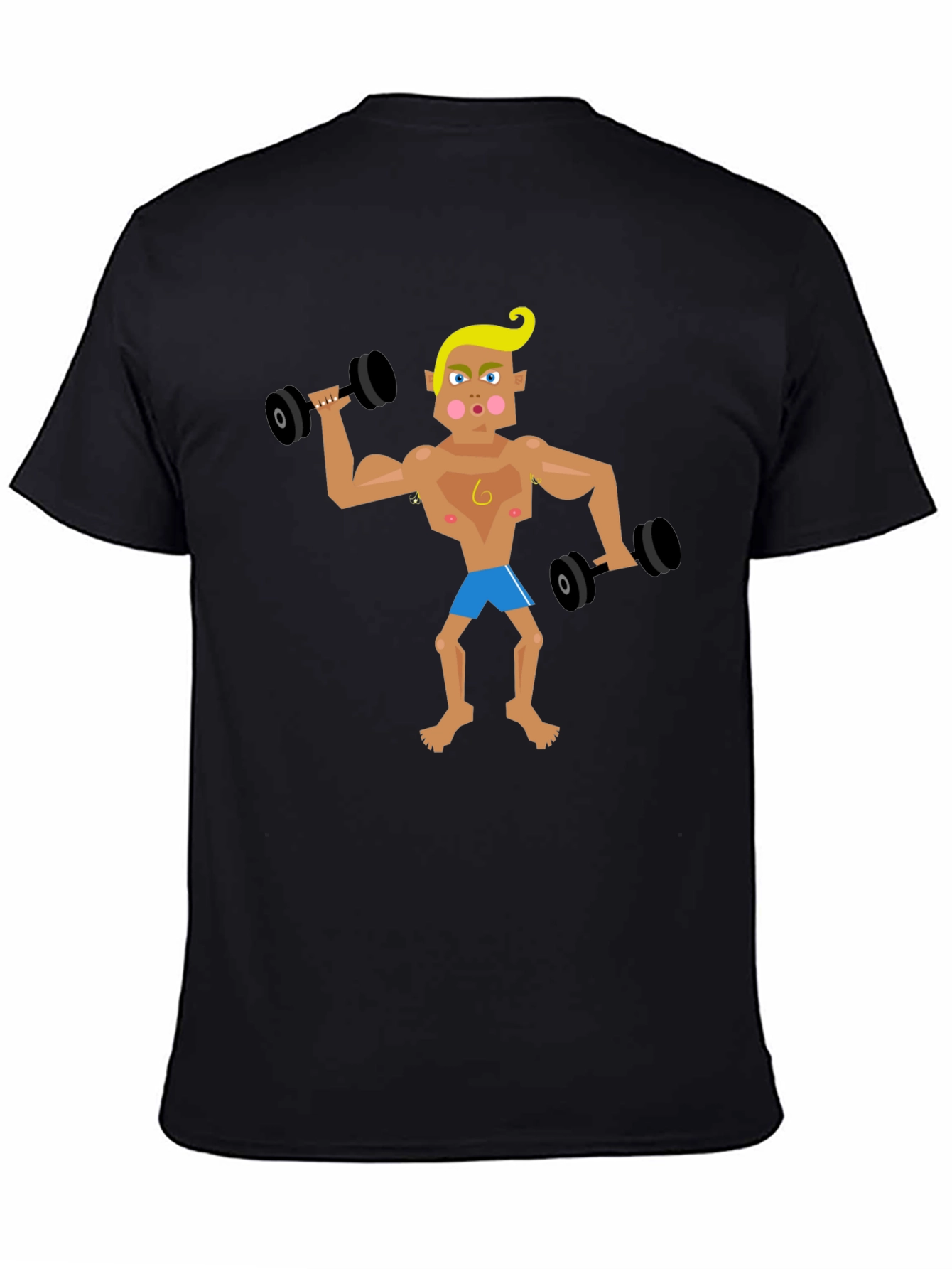 Cartoon Gym Bro T-Shirt
