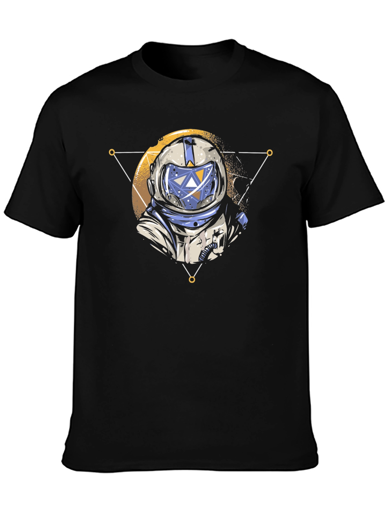 Astronaut Graphic Tee - Black Crew Neck