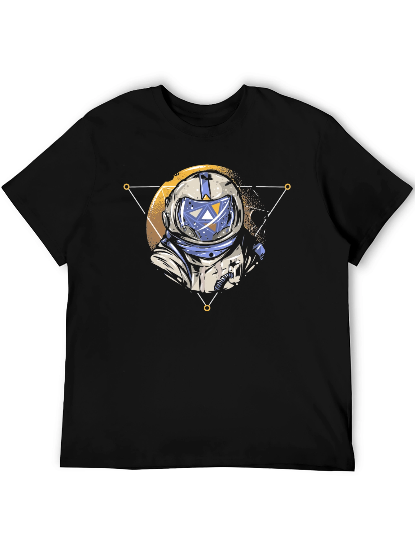 Astronaut Graphic Tee - Black Crew Neck