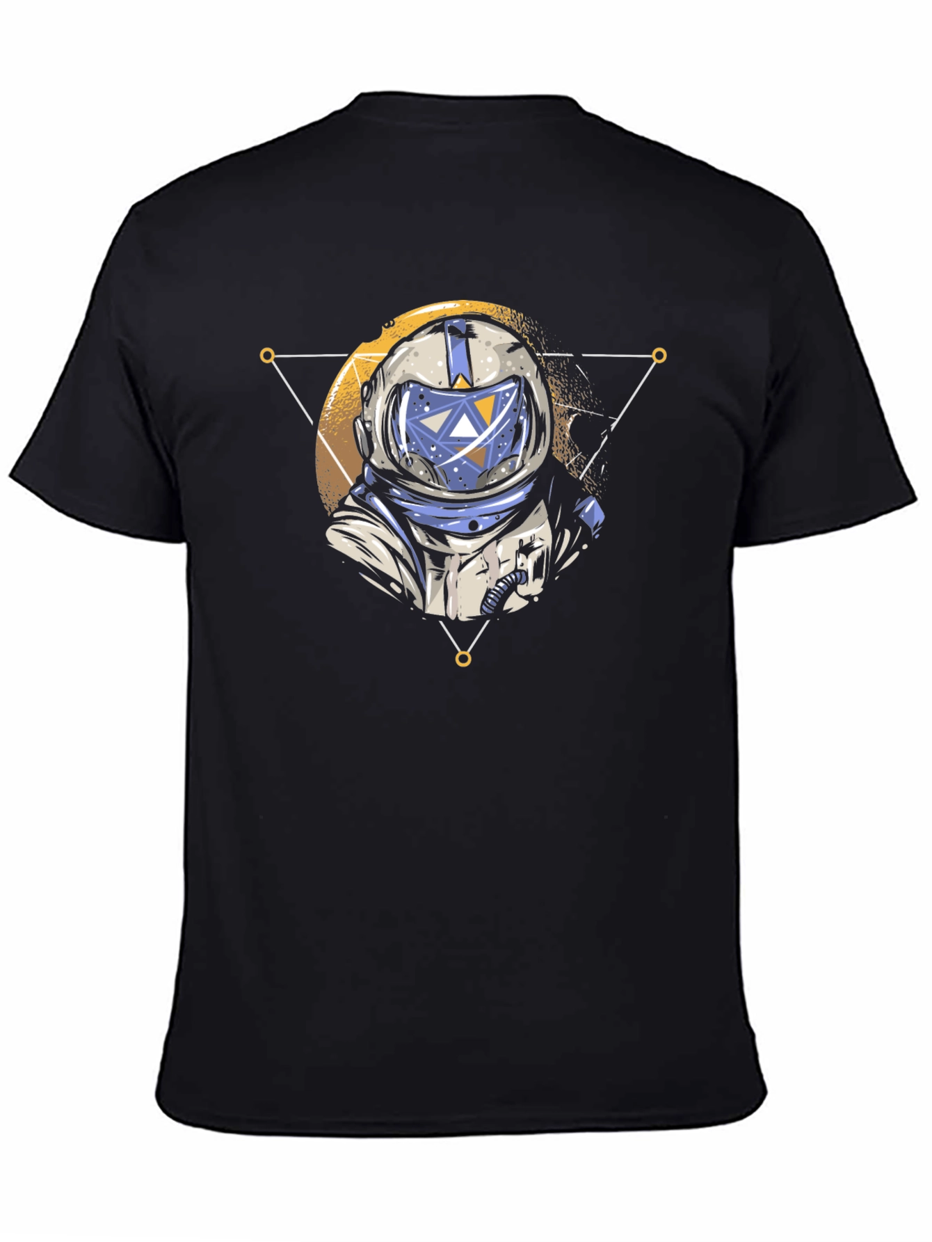 Astronaut Graphic Tee - Black Crew Neck