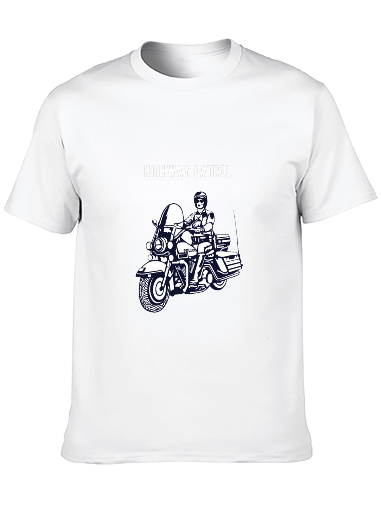 Highway Patrol Motorcycle T-Shirt - Black