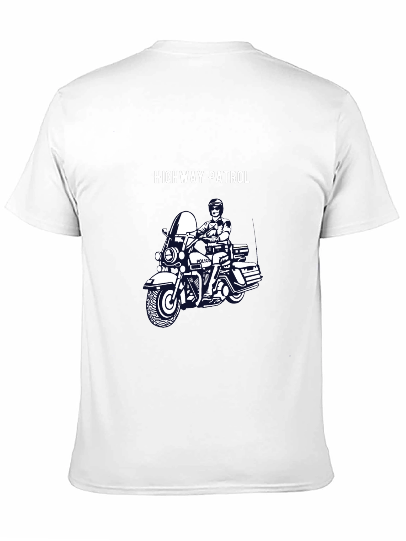 Highway Patrol Motorcycle T-Shirt - Black