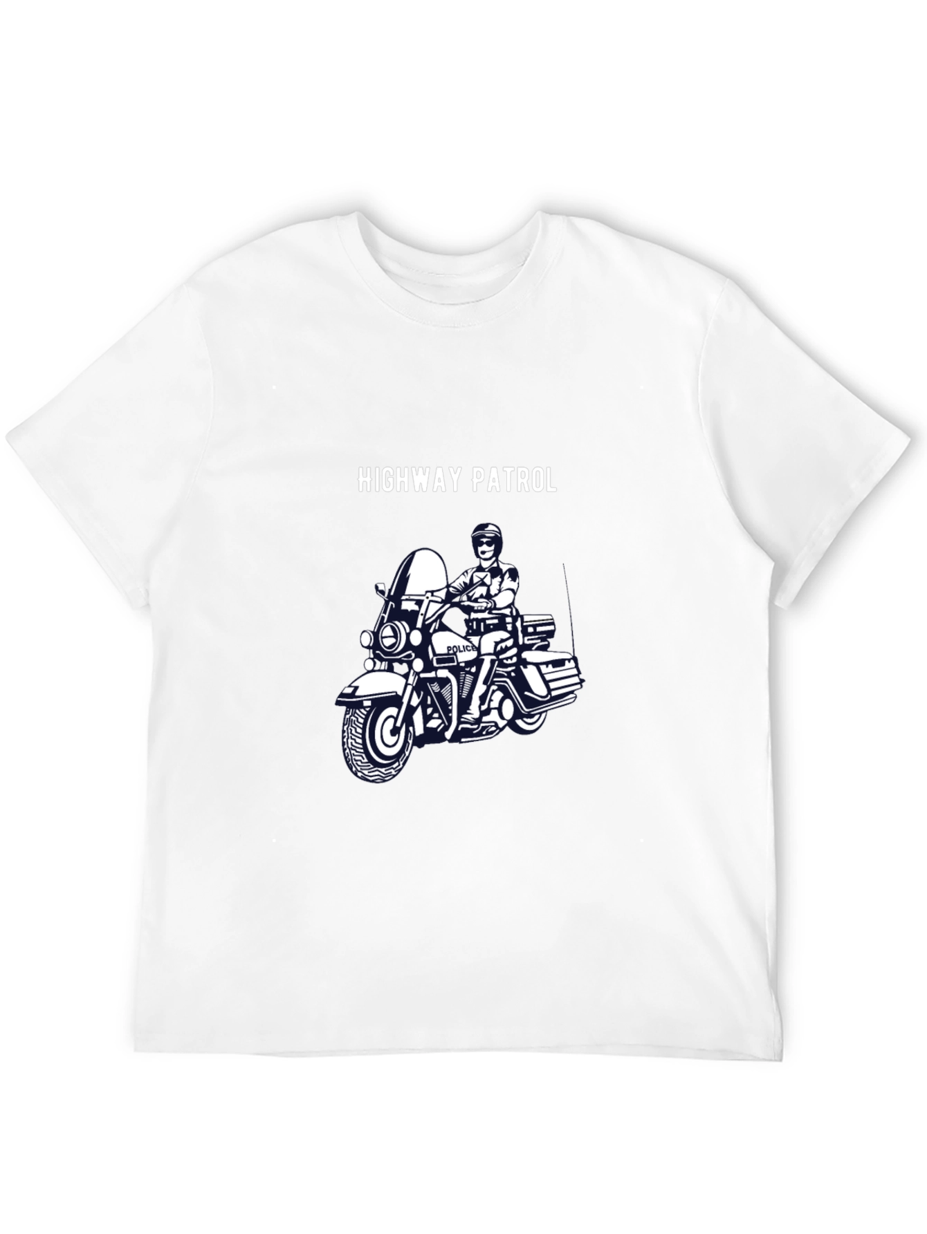 Highway Patrol Motorcycle T-Shirt - Black