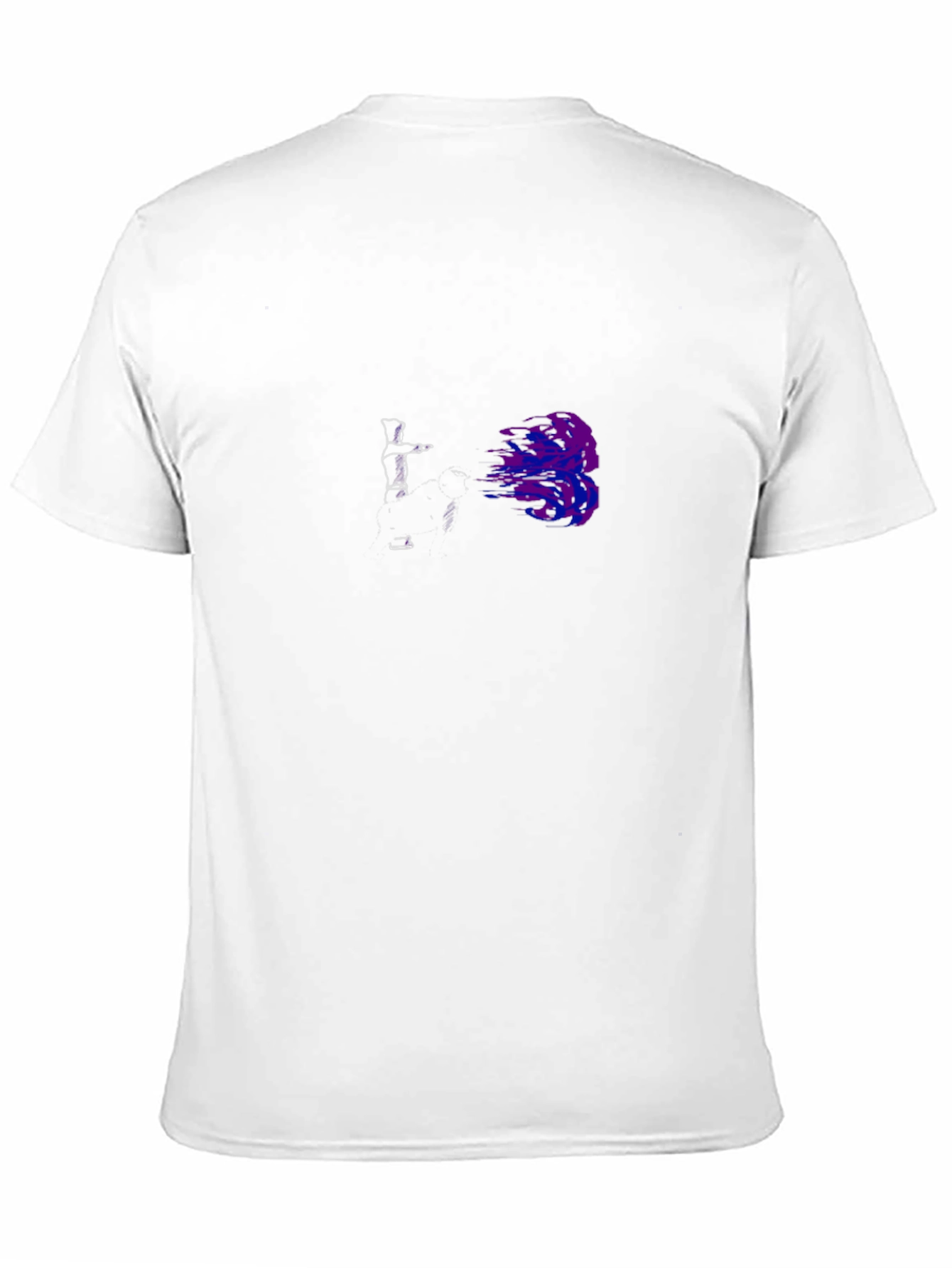 Abstract Spray Paint Art Black Tee