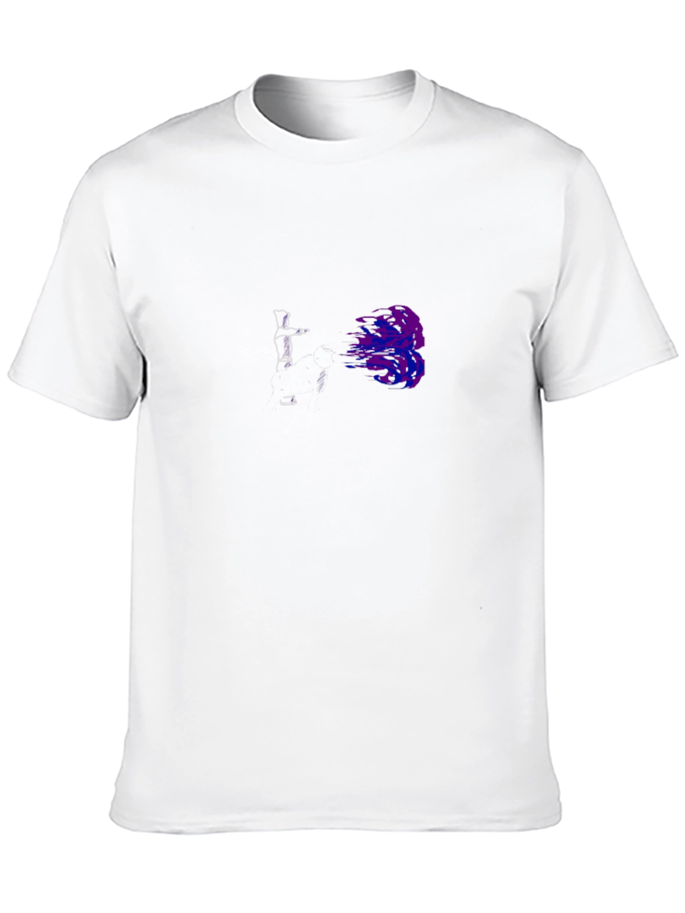 Abstract Spray Paint Art Black Tee