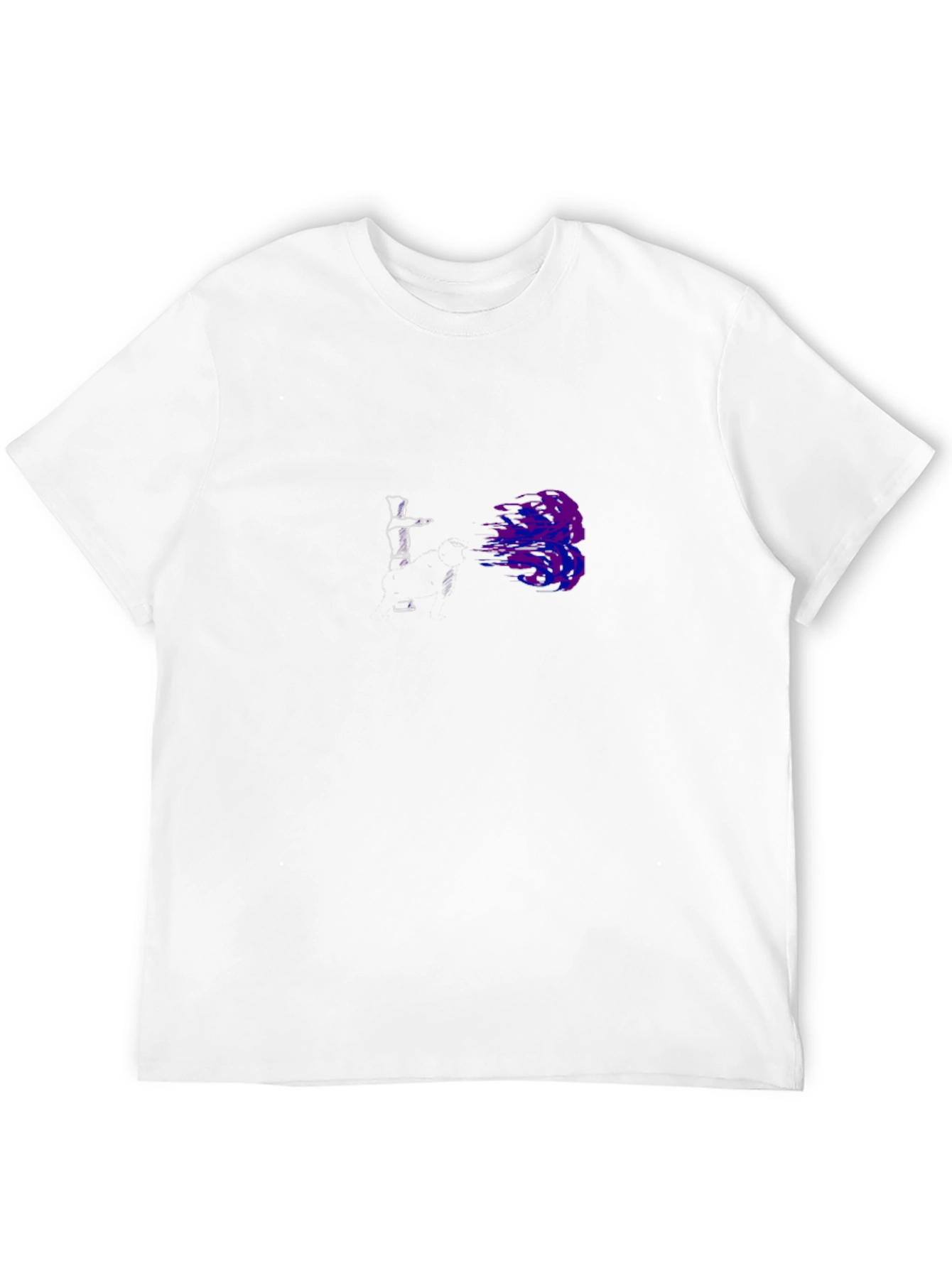 Abstract Spray Paint Art Black Tee