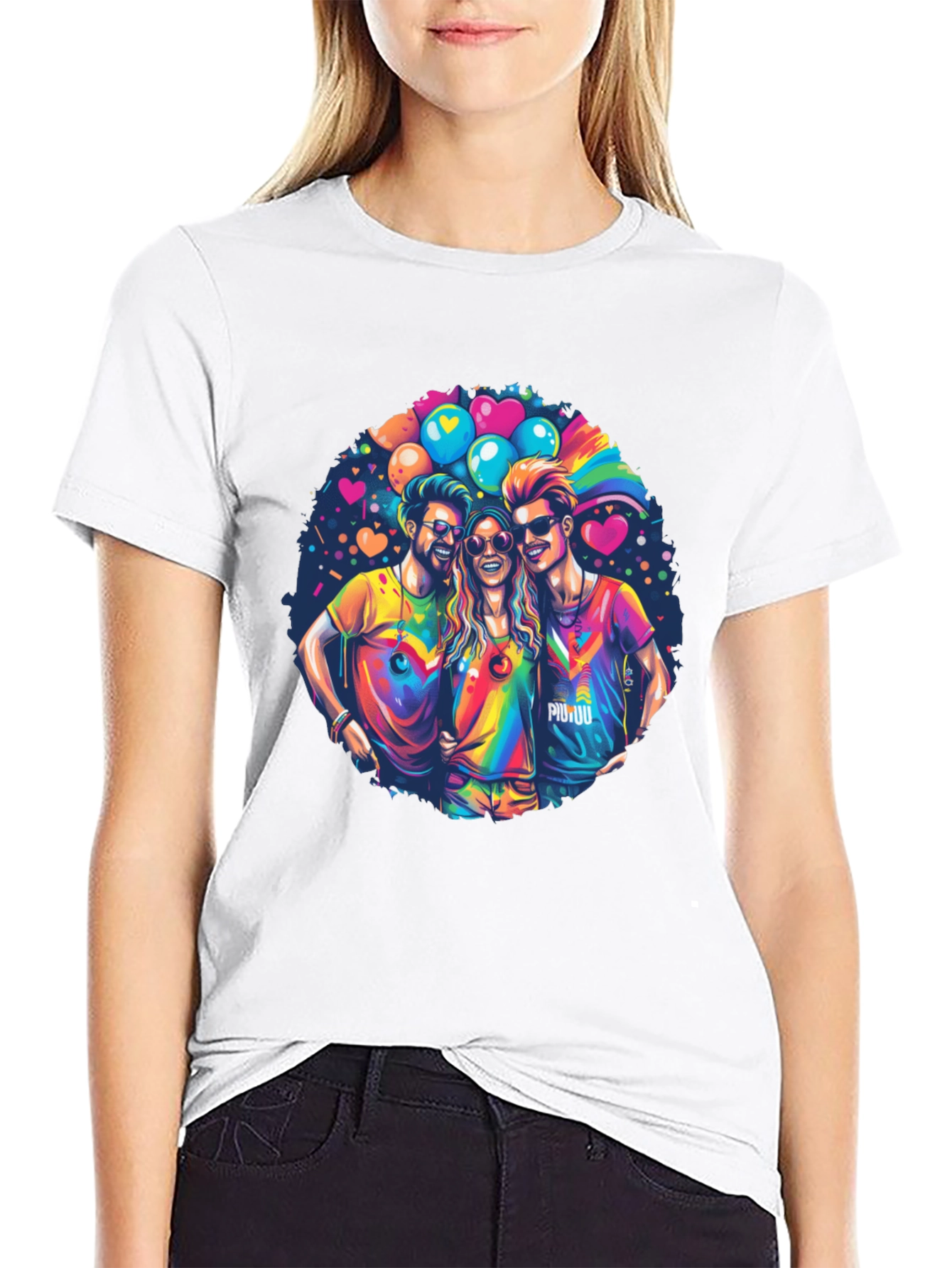 Rainbow Pride Friends Graphic T-Shirt
