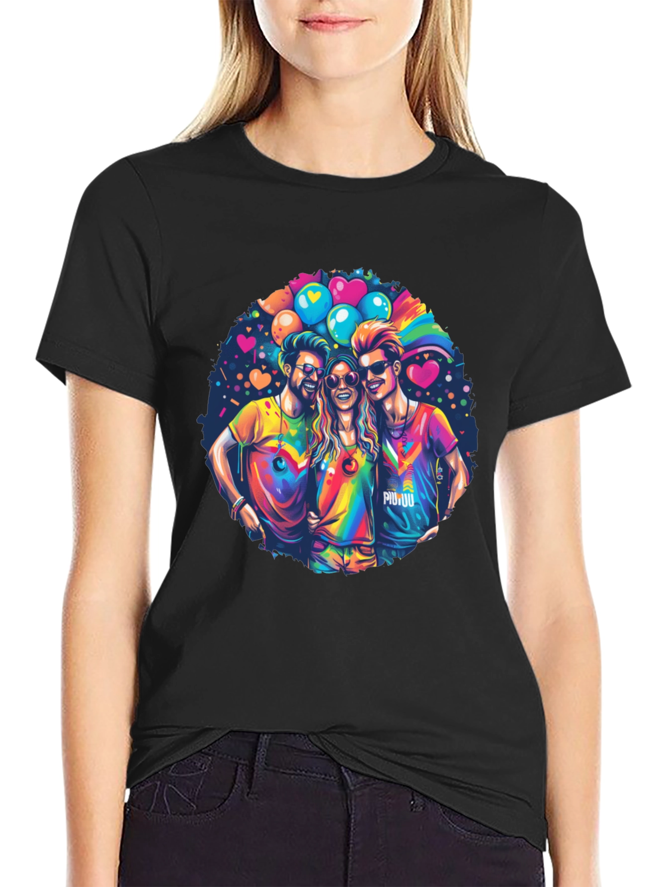 Rainbow Pride Friends Graphic T-Shirt