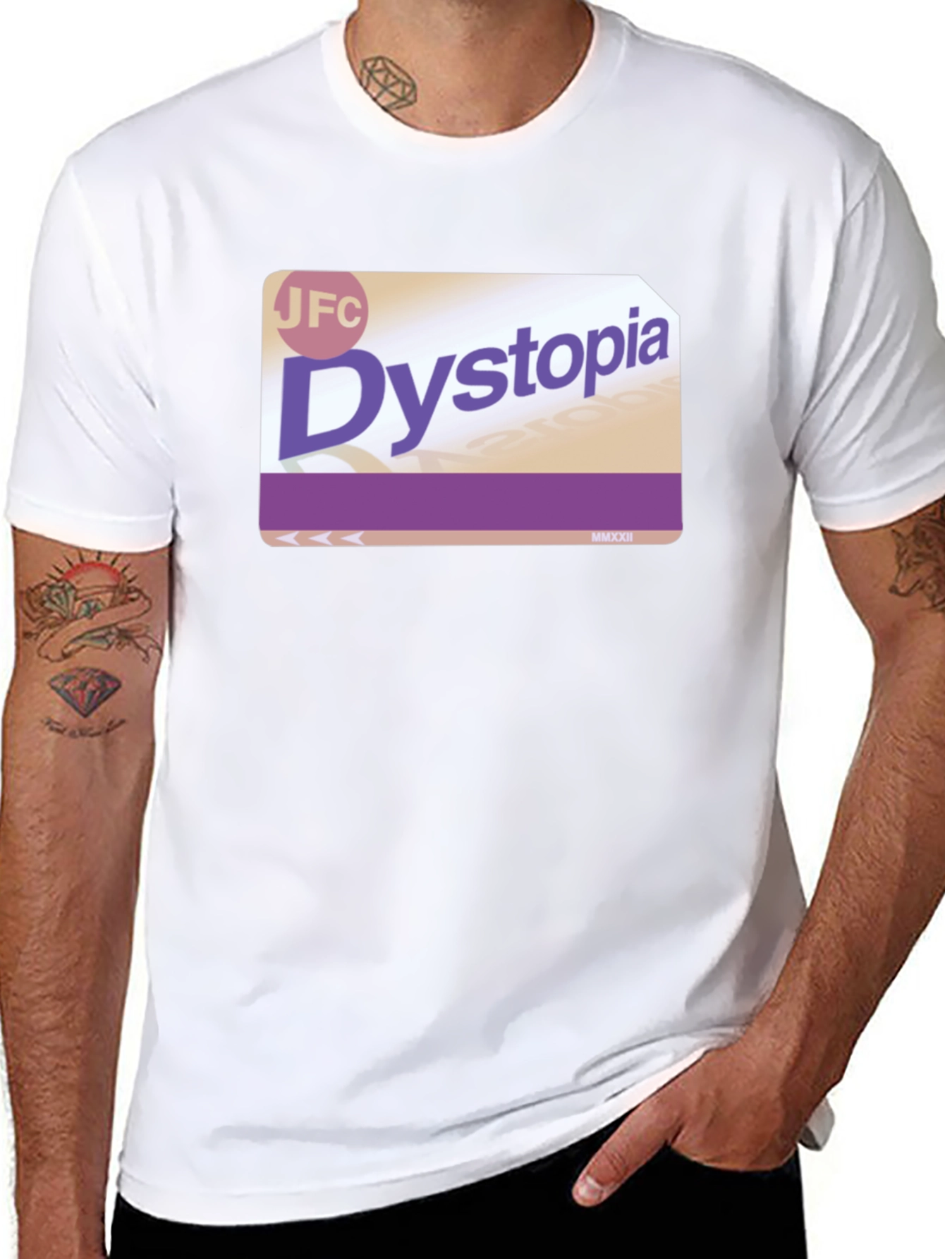 Dystopia Graphic Tee - Stylish Statement Shirt
