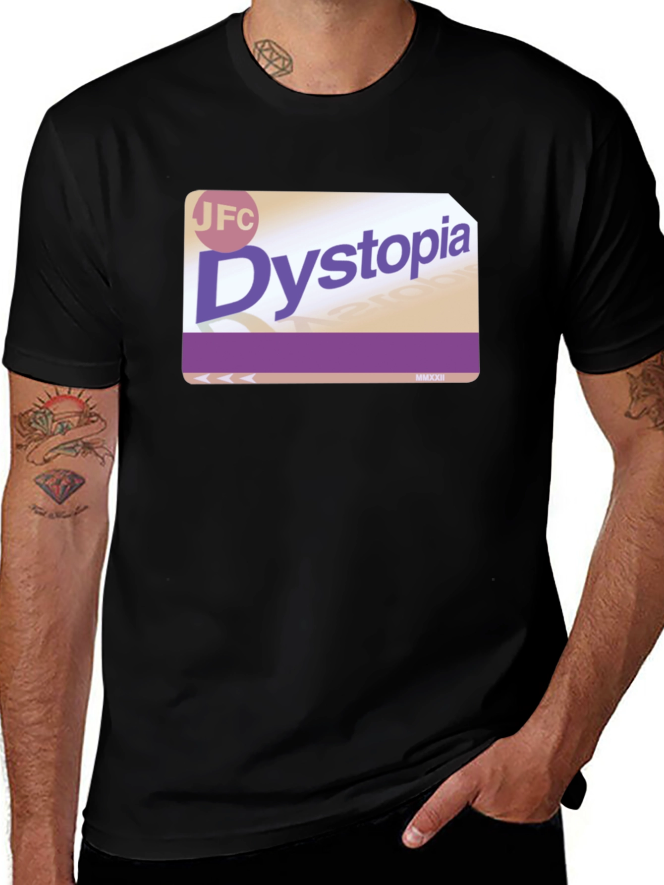 Dystopia Graphic Tee - Stylish Statement Shirt