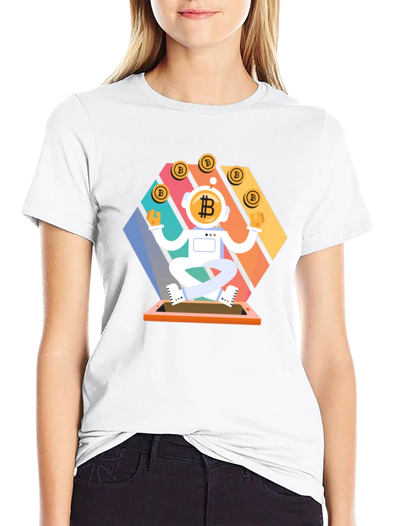 Bitcoin Astronaut T-Shirt: Crypto Space Explorer Tee