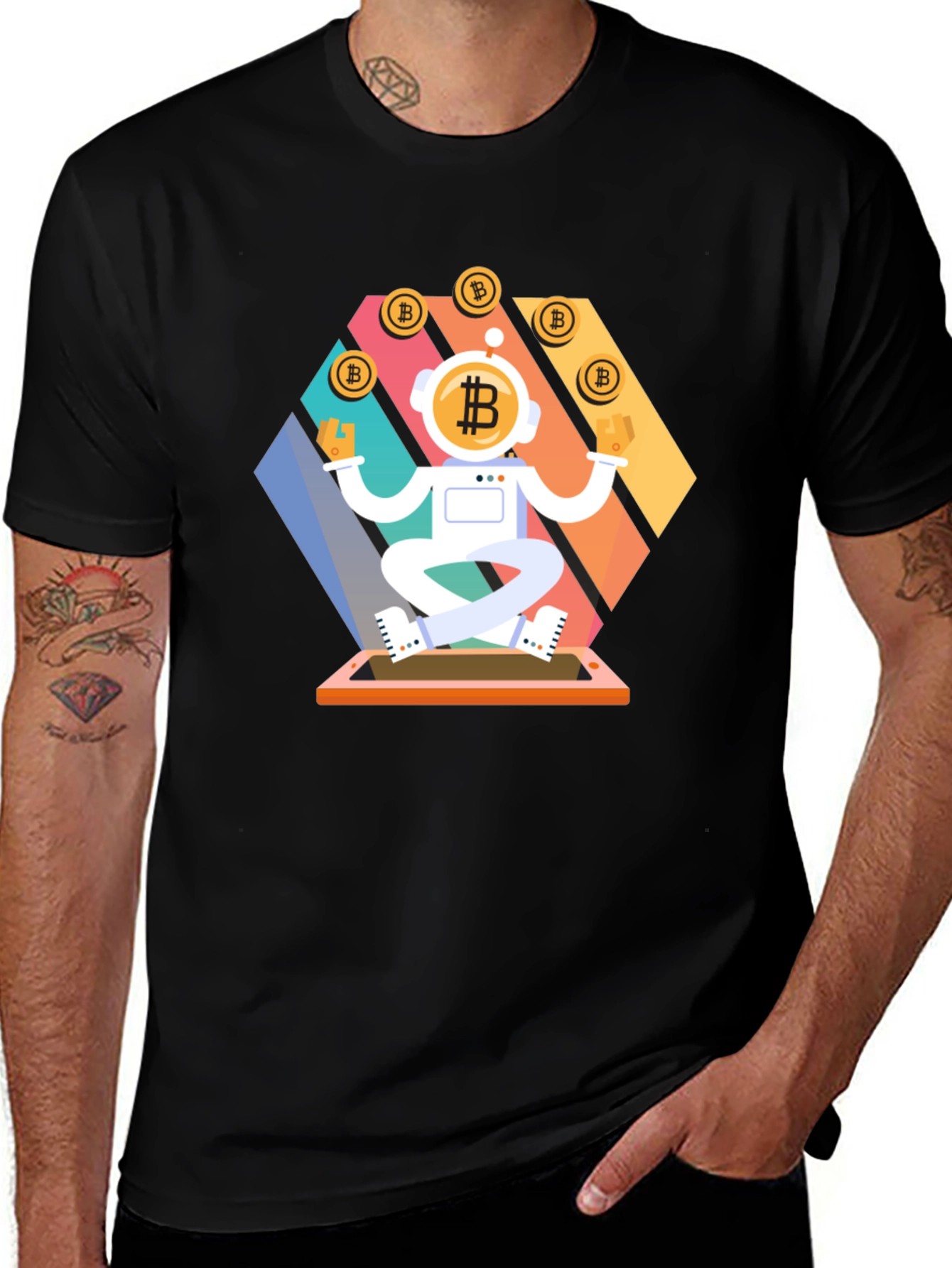 Bitcoin Astronaut T-Shirt: Crypto Space Explorer Tee