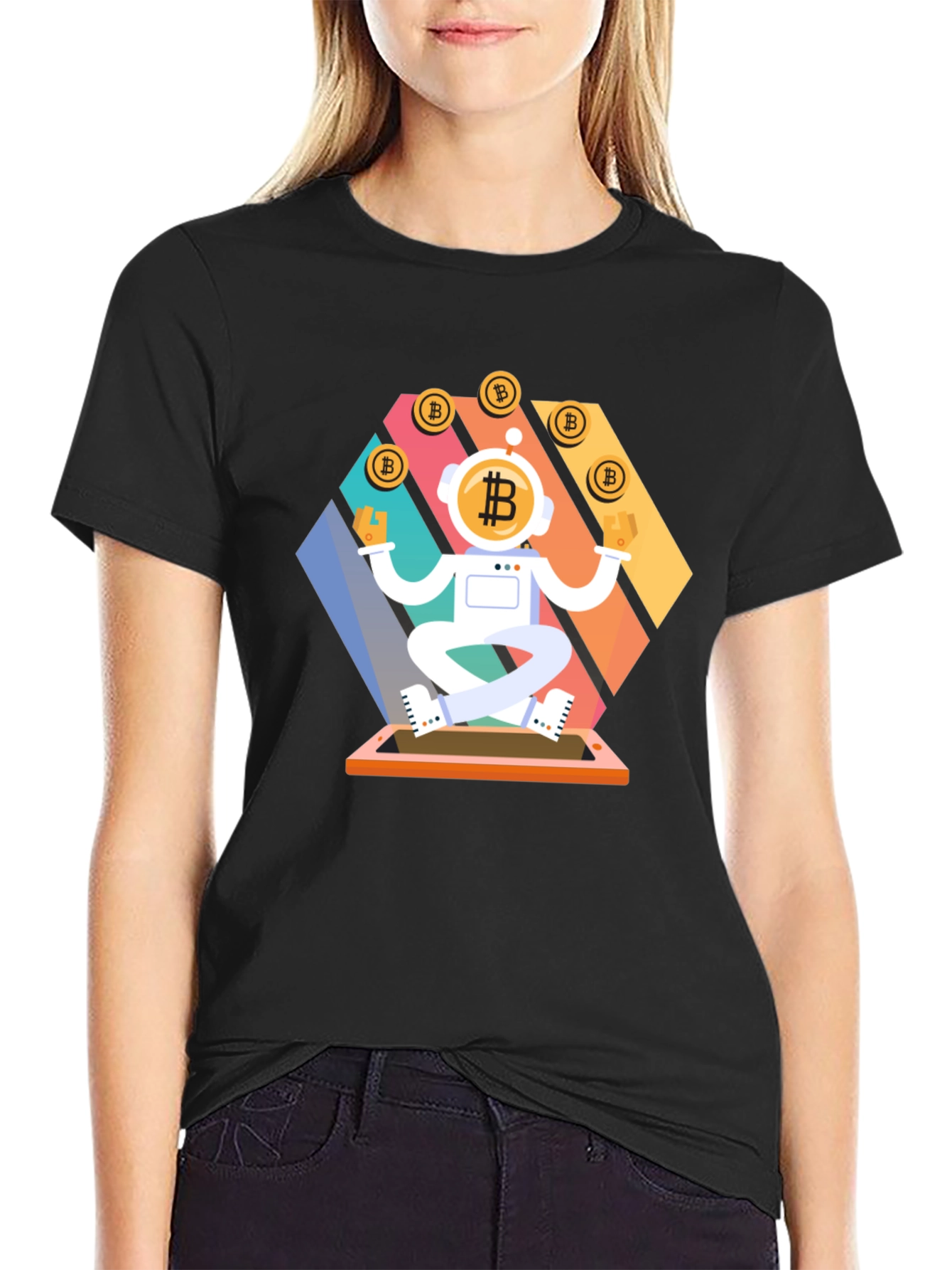 Bitcoin Astronaut T-Shirt: Crypto Space Explorer Tee