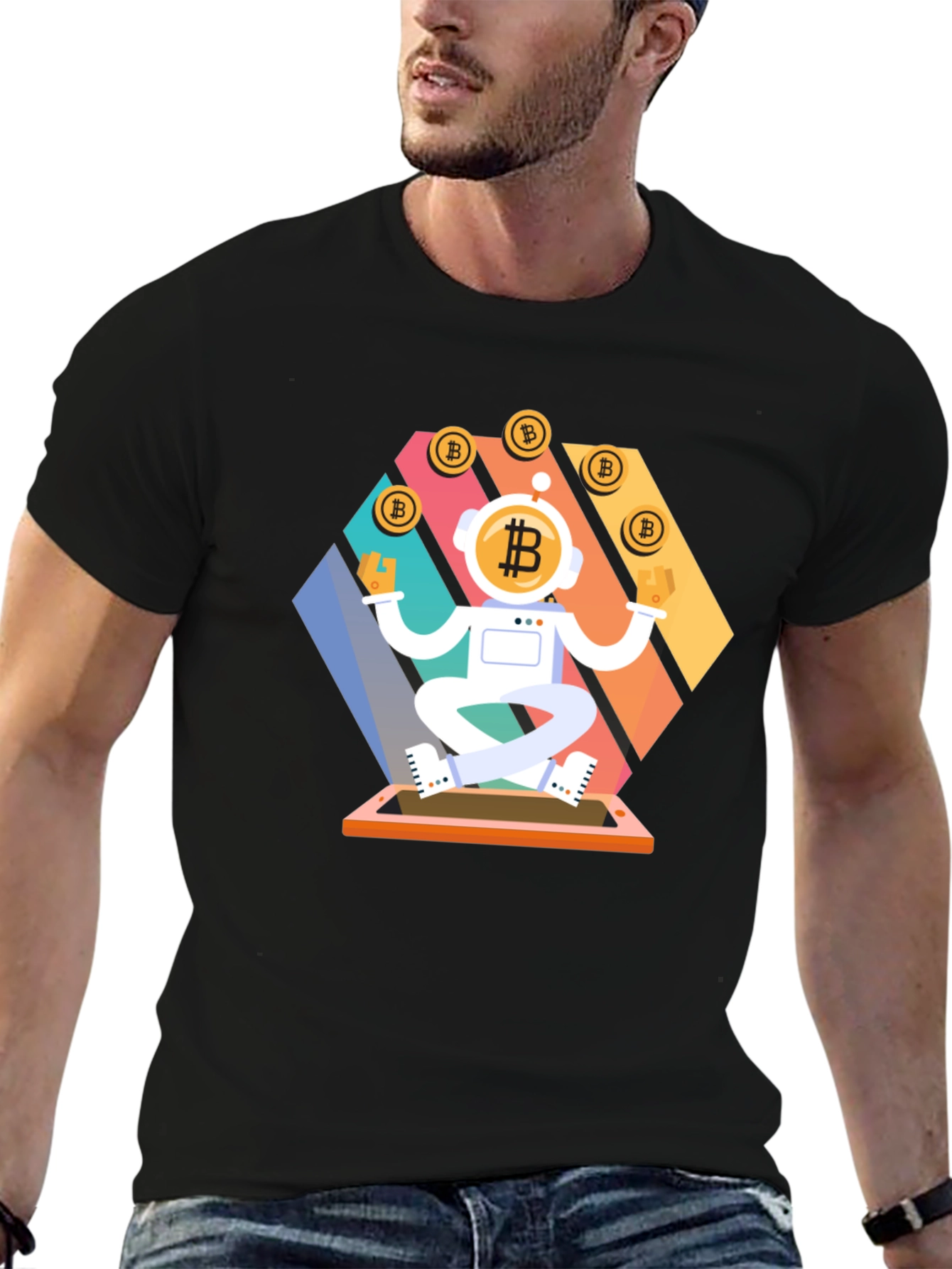 Bitcoin Astronaut T-Shirt: Crypto Space Explorer Tee