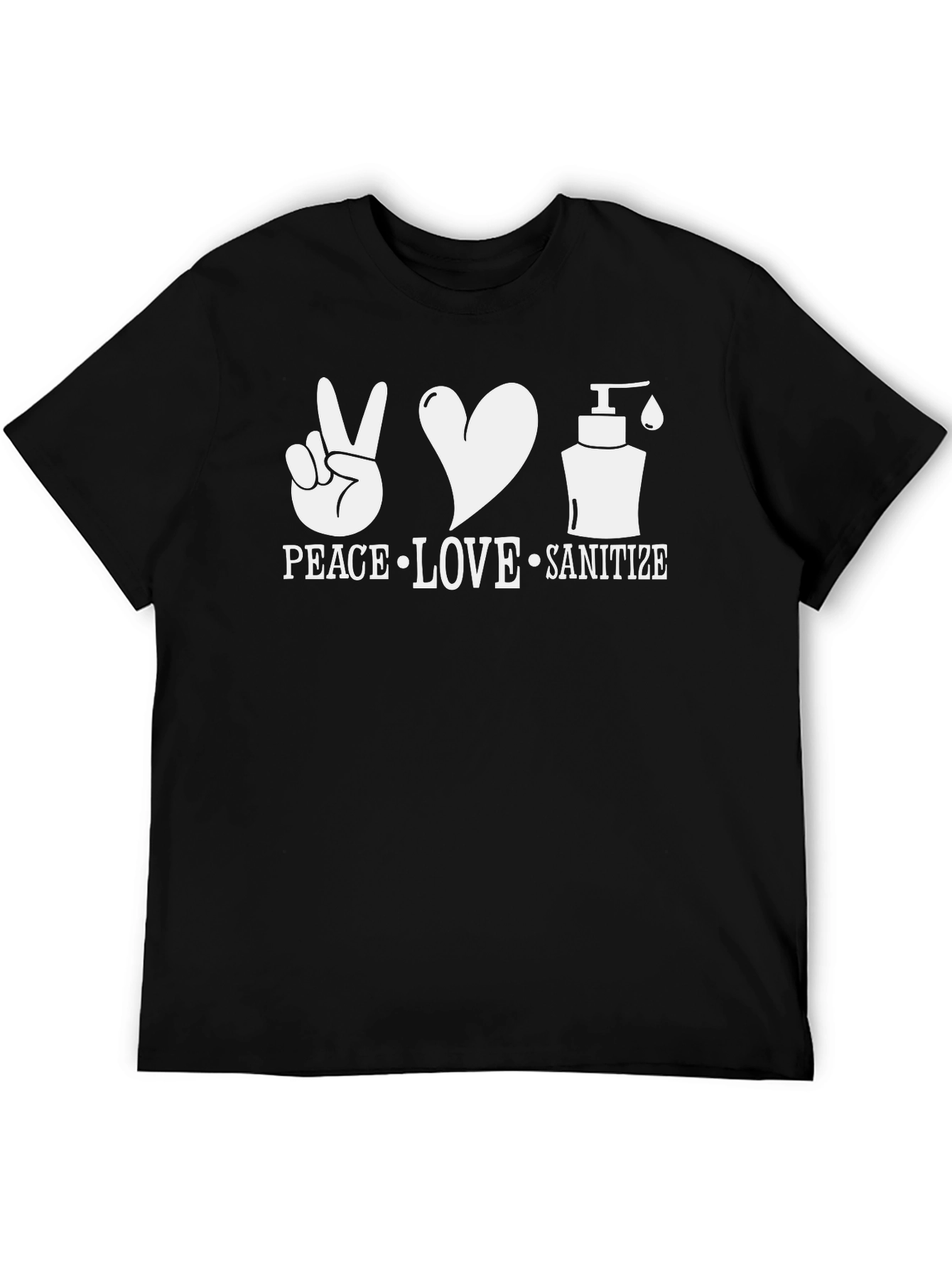 Peace Love Sanitize Graphic T-Shirt