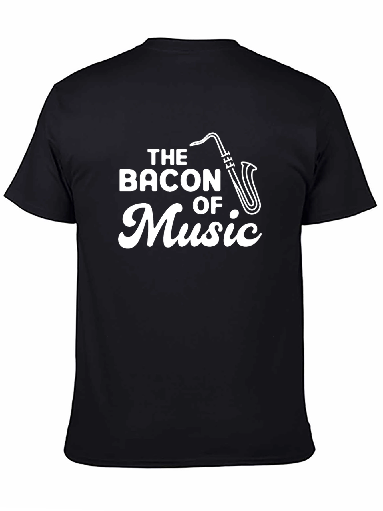 Bacon of Music Saxophone Graphic T-Shirt