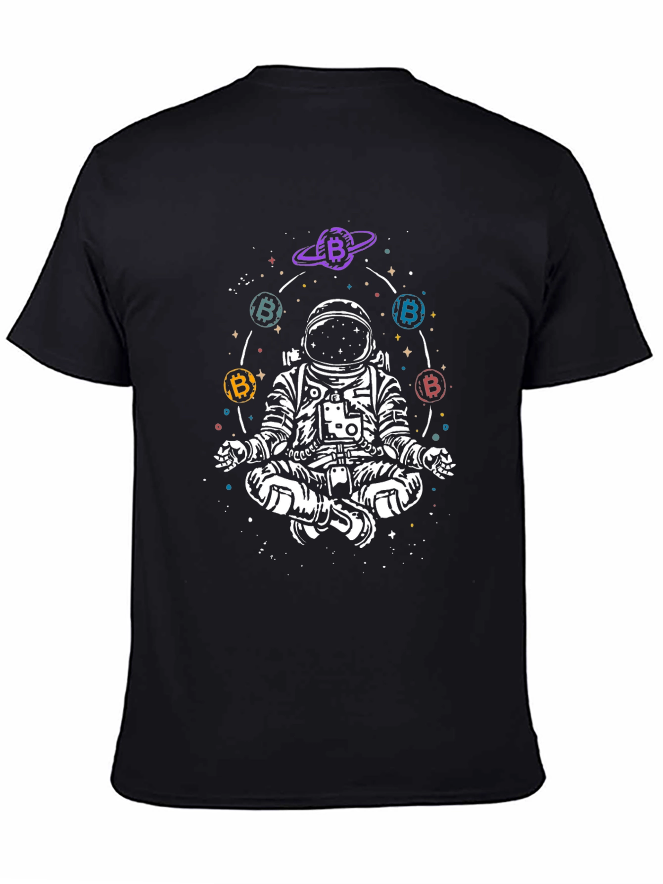 Astronaut Bitcoin Meditation T-Shirt