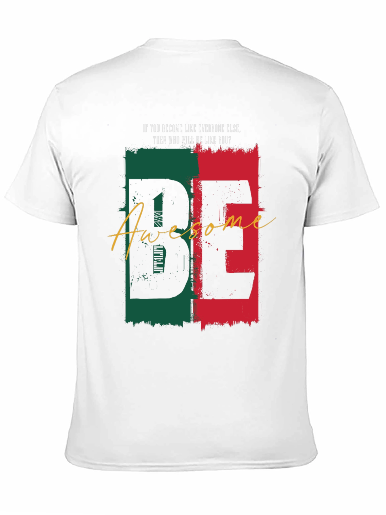 Be Awesome Graphic Print T-Shirt