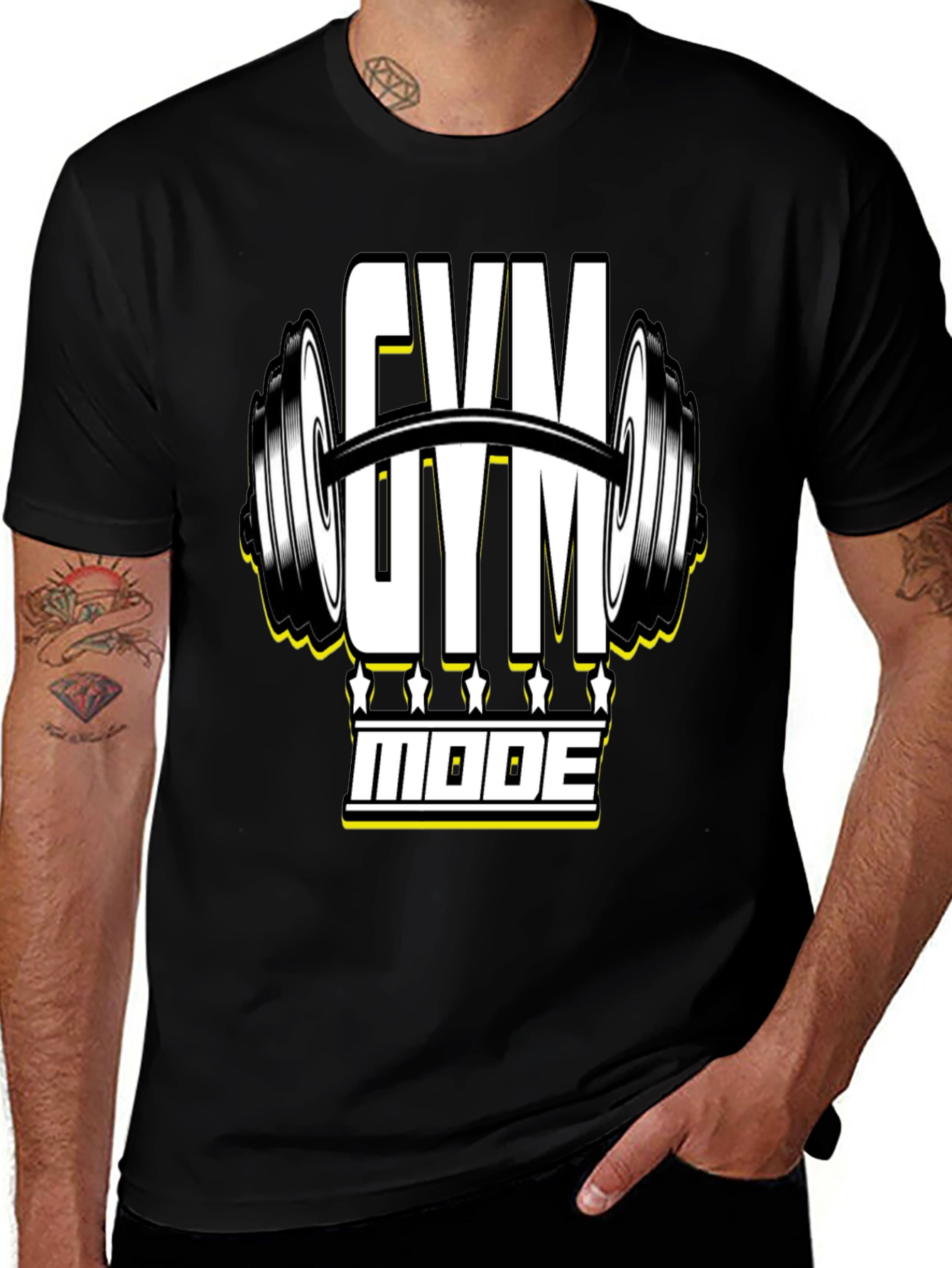 Gym Mode Black T-Shirt