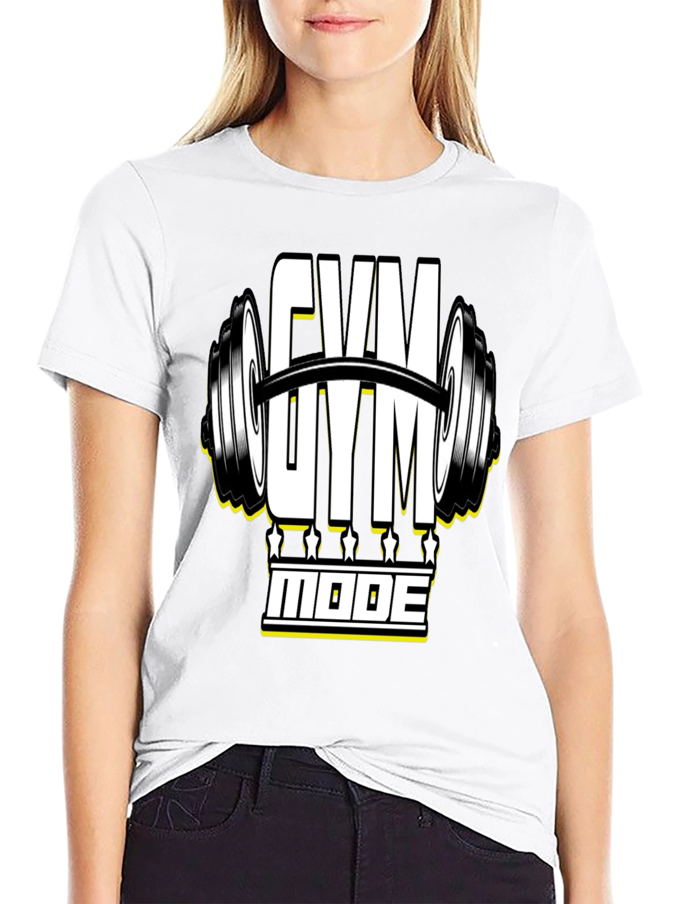 Gym Mode Black T-Shirt
