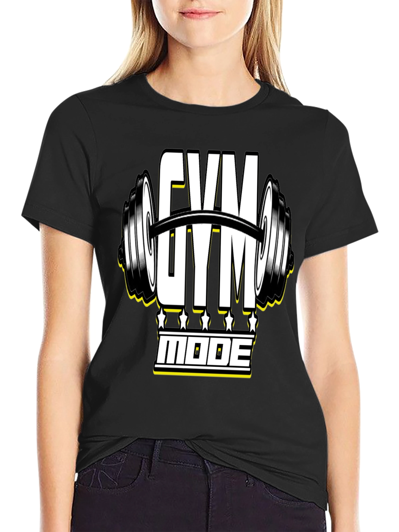 Gym Mode Black T-Shirt