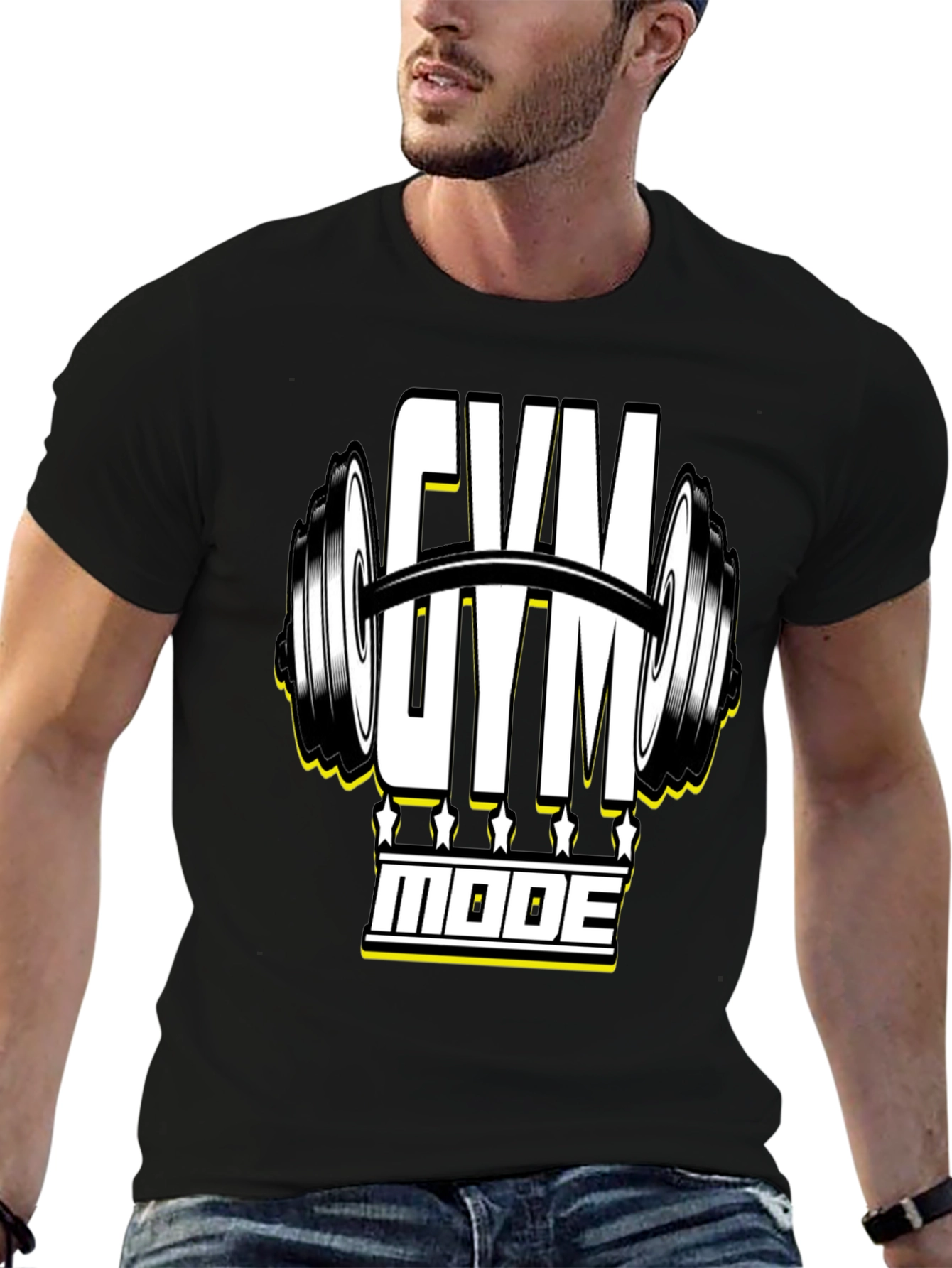 Gym Mode Black T-Shirt