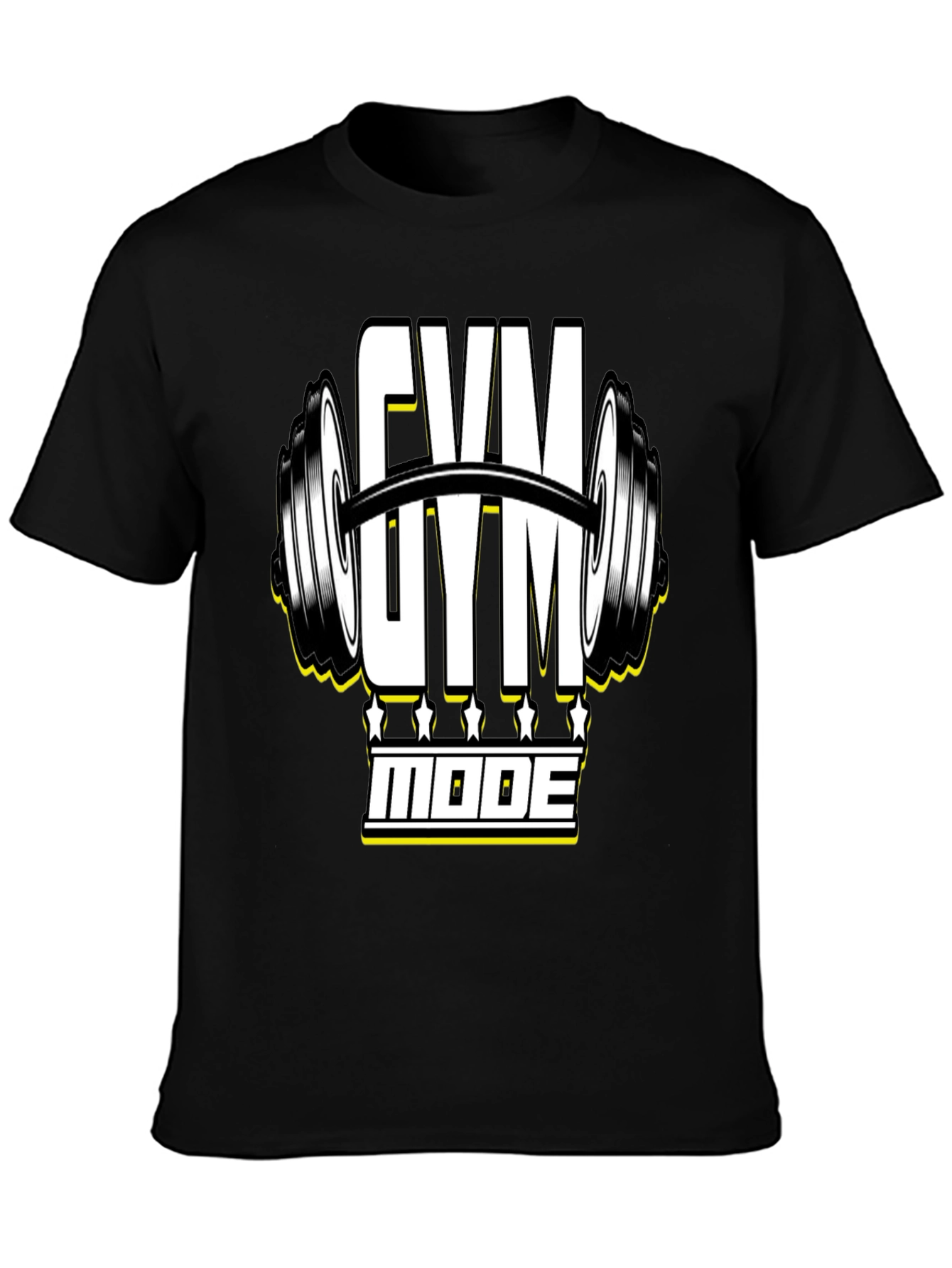 Gym Mode Black T-Shirt