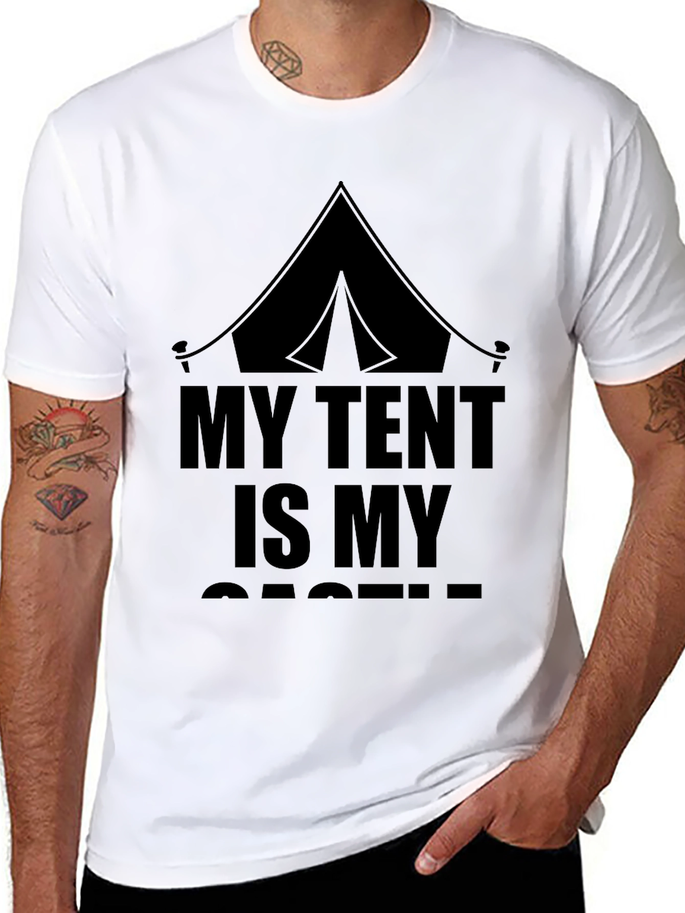 My Tent Is My Castle Graphic T-Shirt