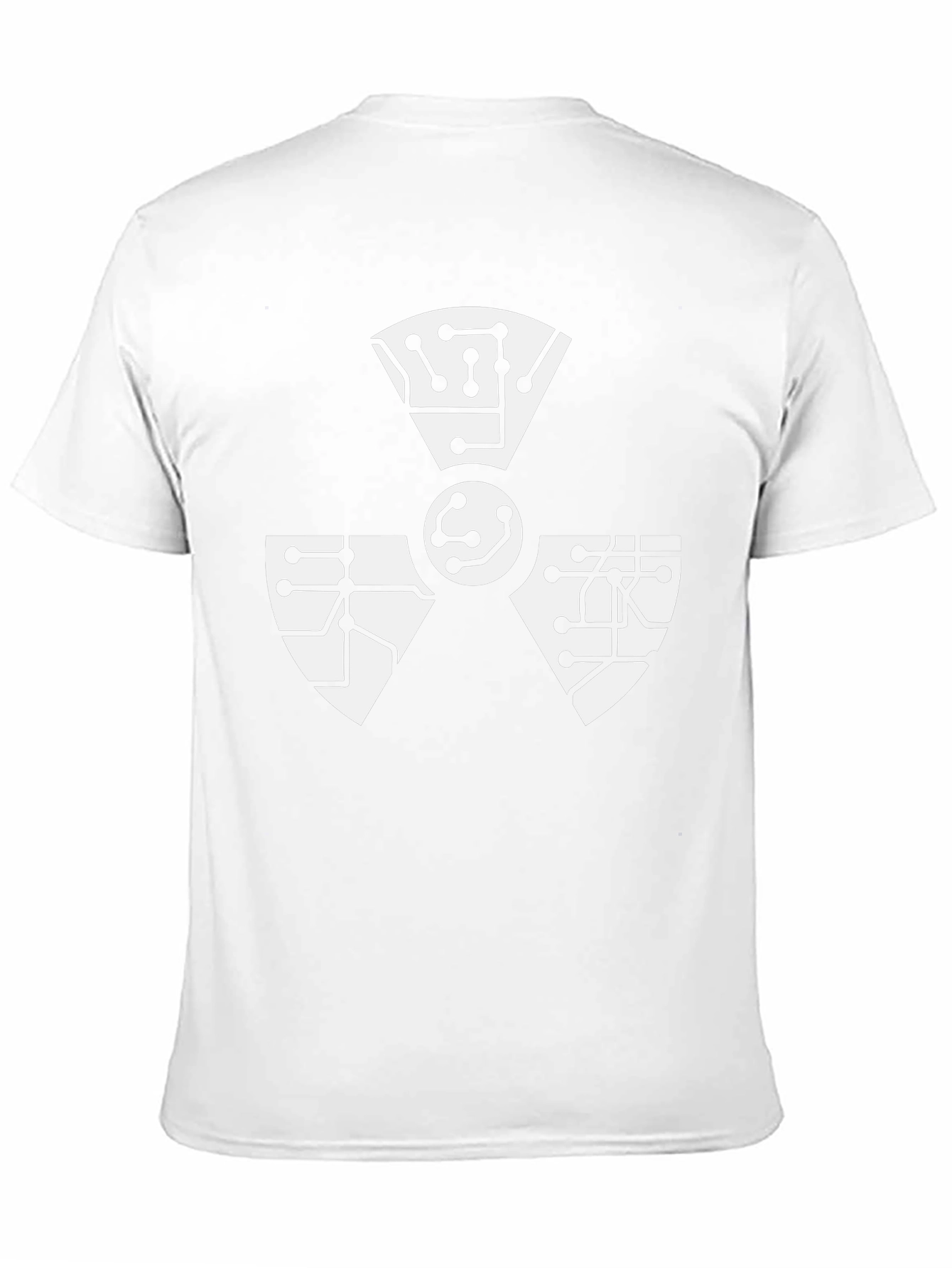 Tech Hazard Symbol T-Shirt - Black Cotton Blend